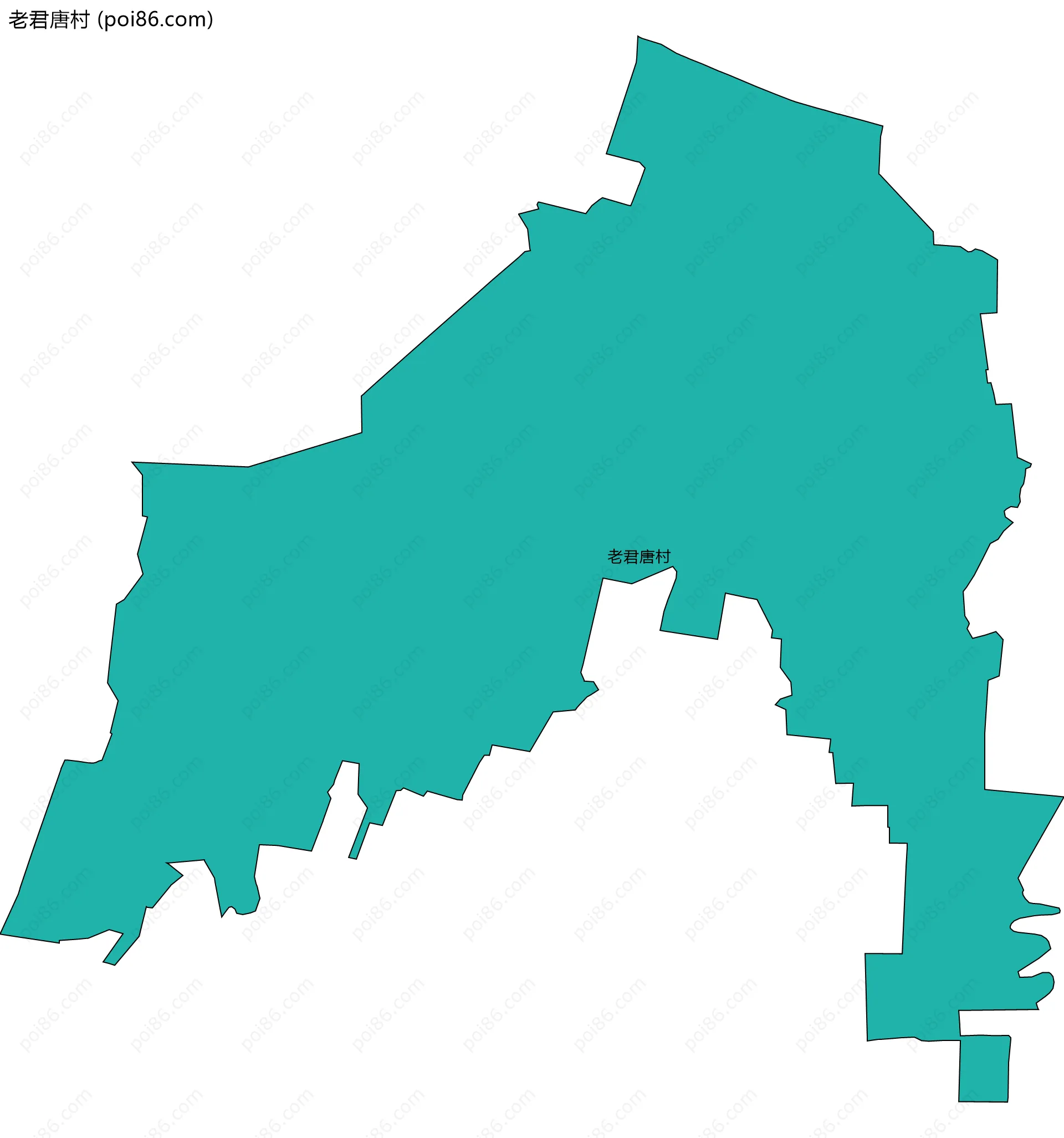 老君唐村边界地图