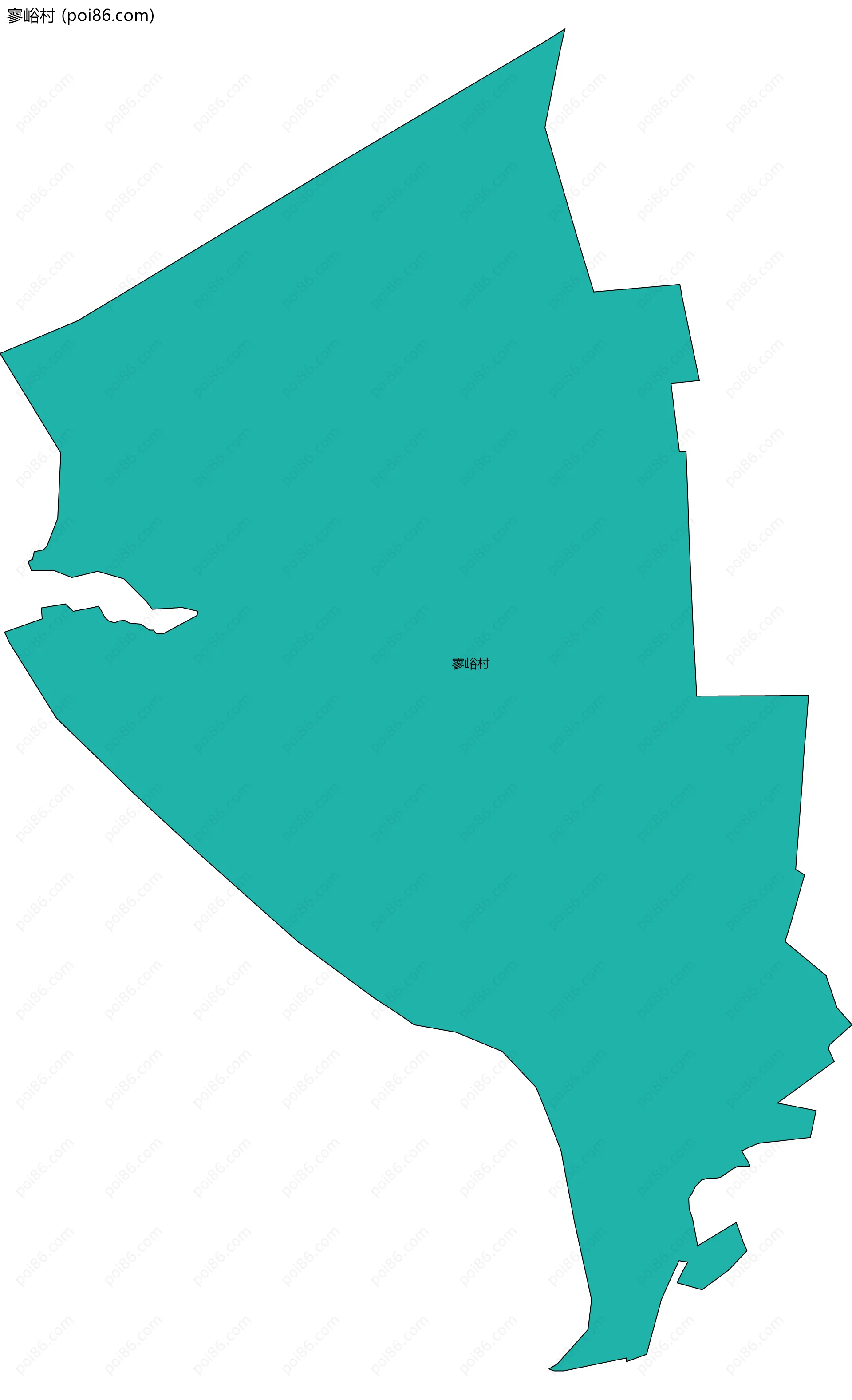 寥峪村边界地图