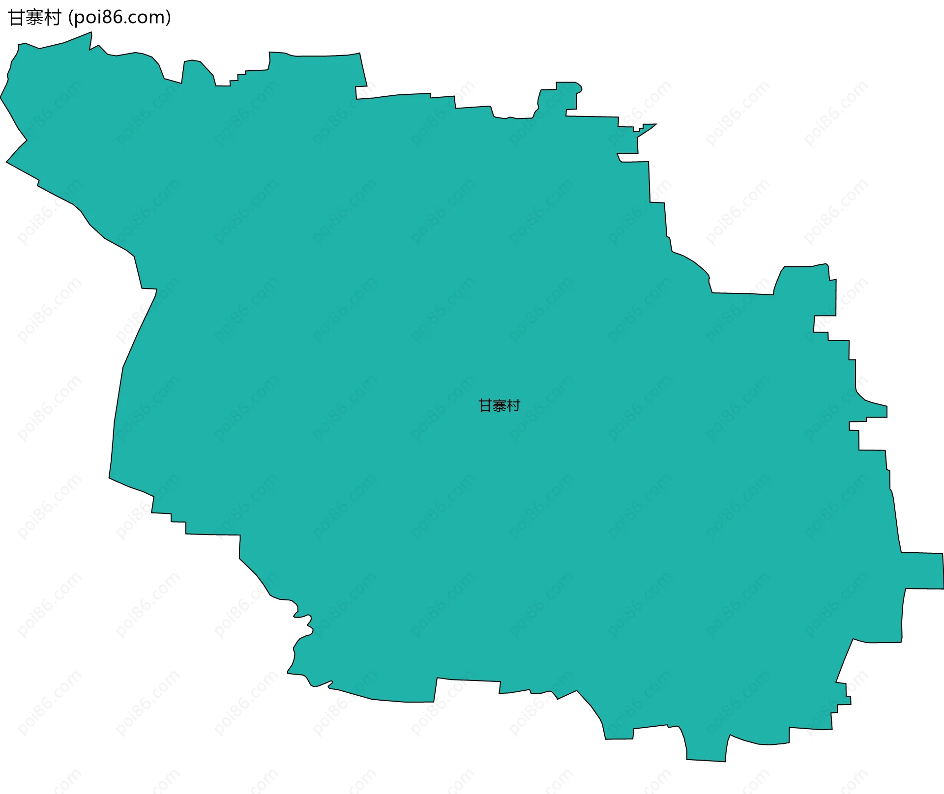 甘寨村边界地图