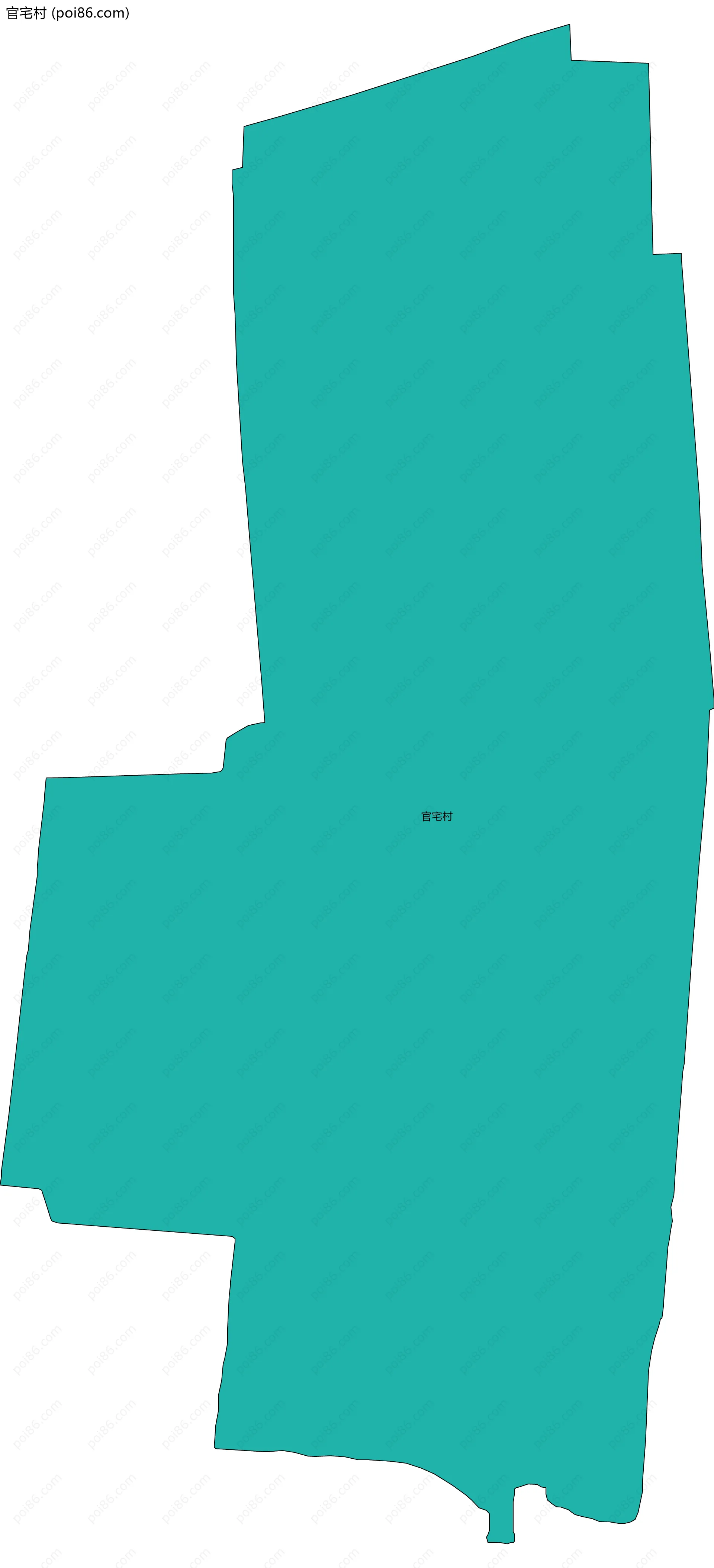 官宅村边界地图