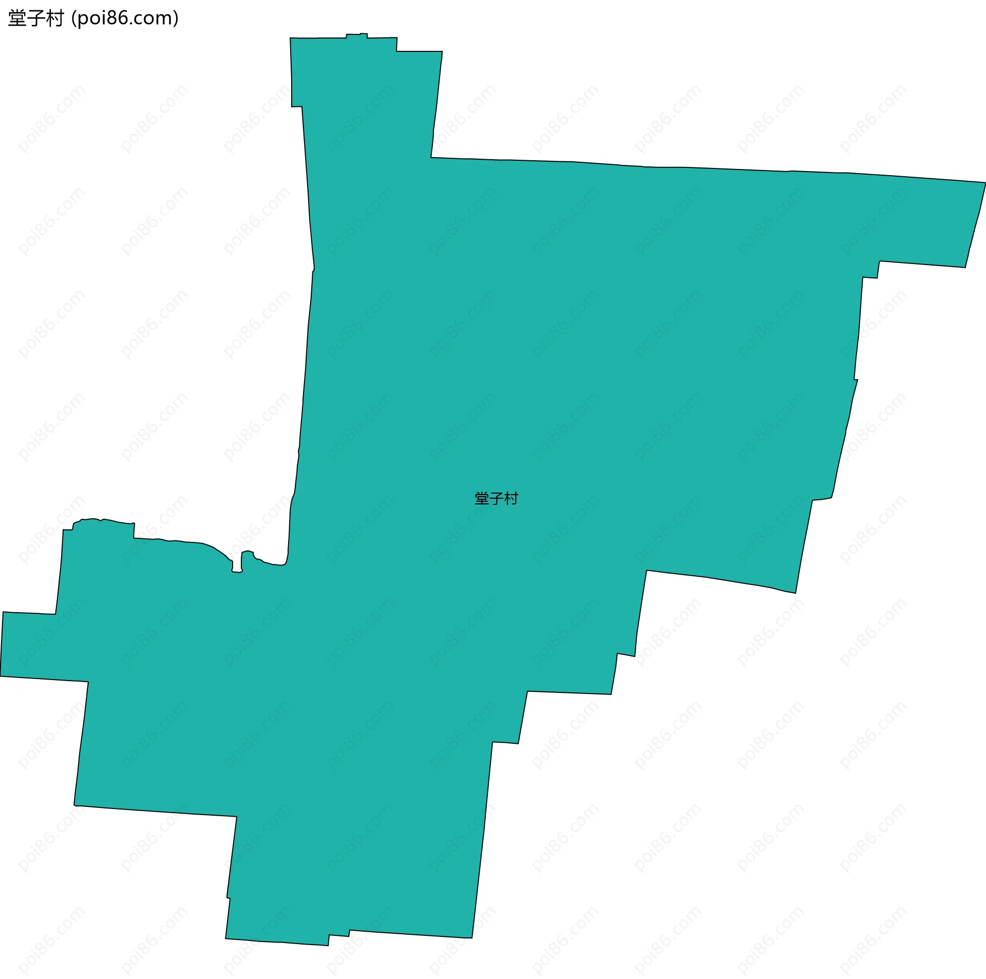 堂子村边界地图