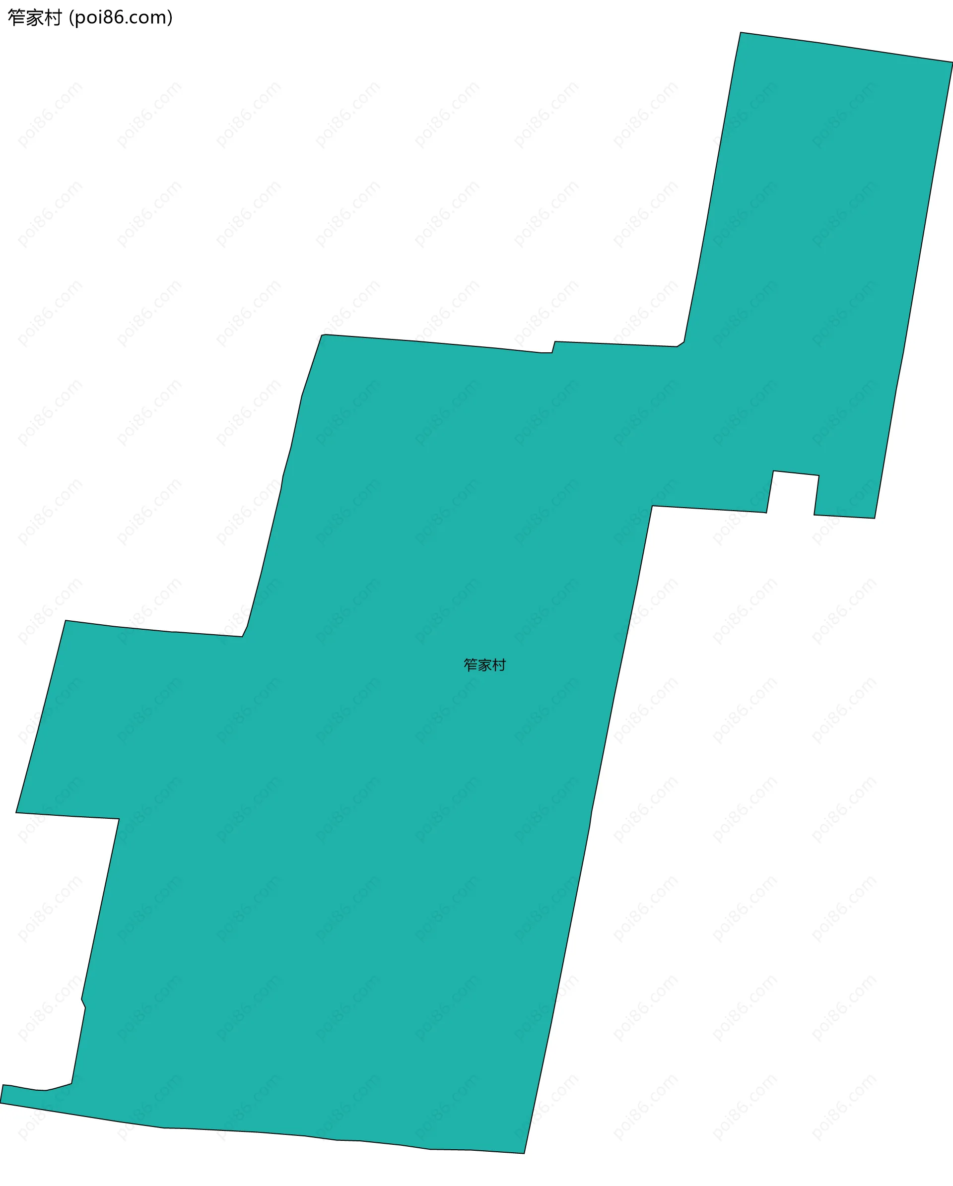 笮家村边界地图