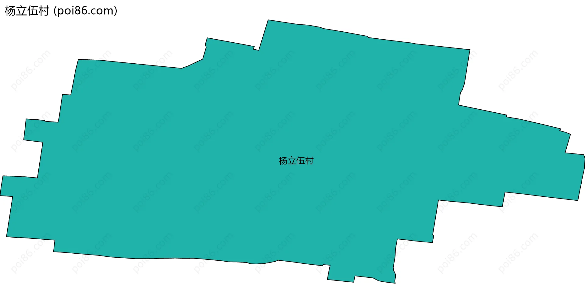 杨立伍村边界地图