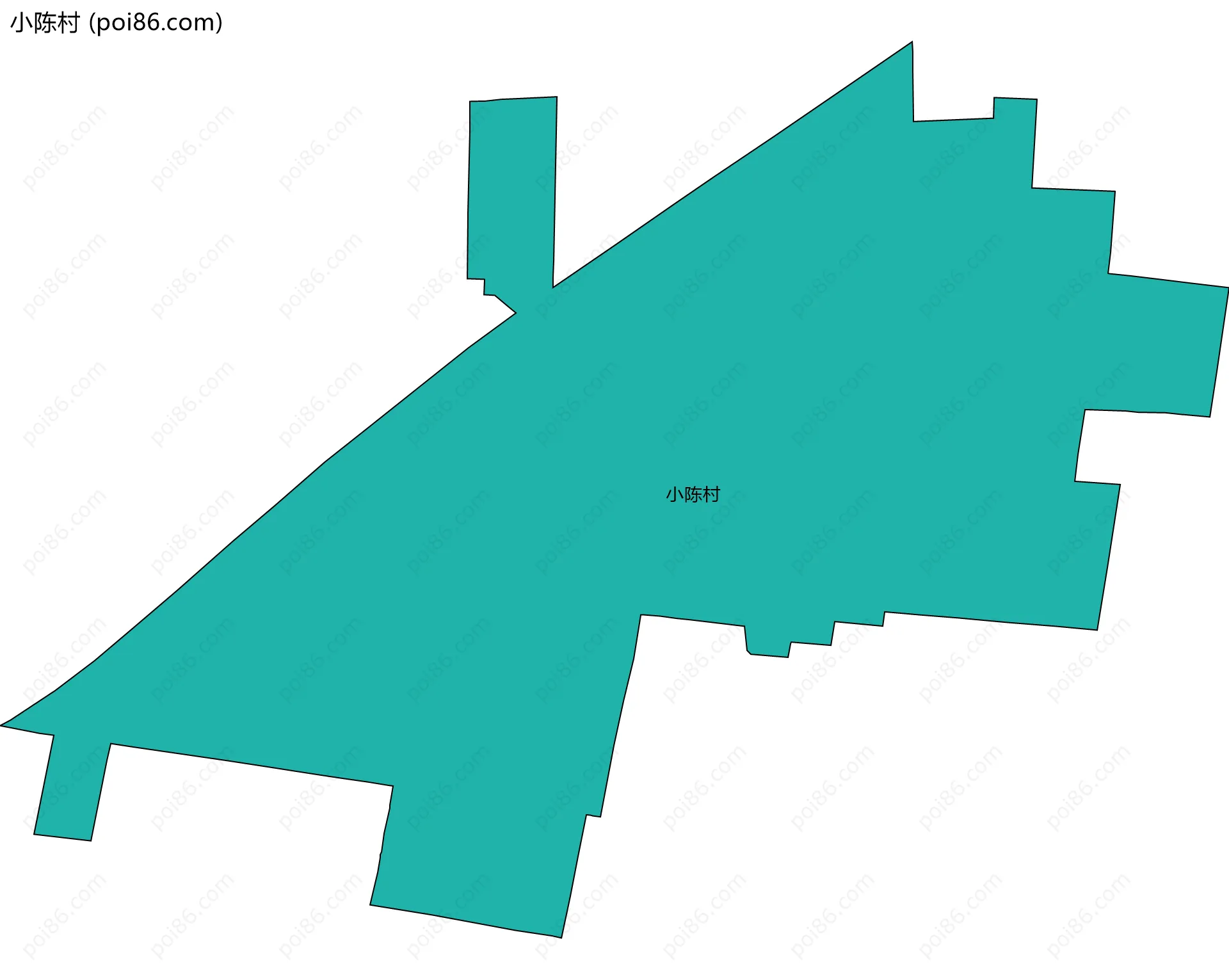 小陈村边界地图