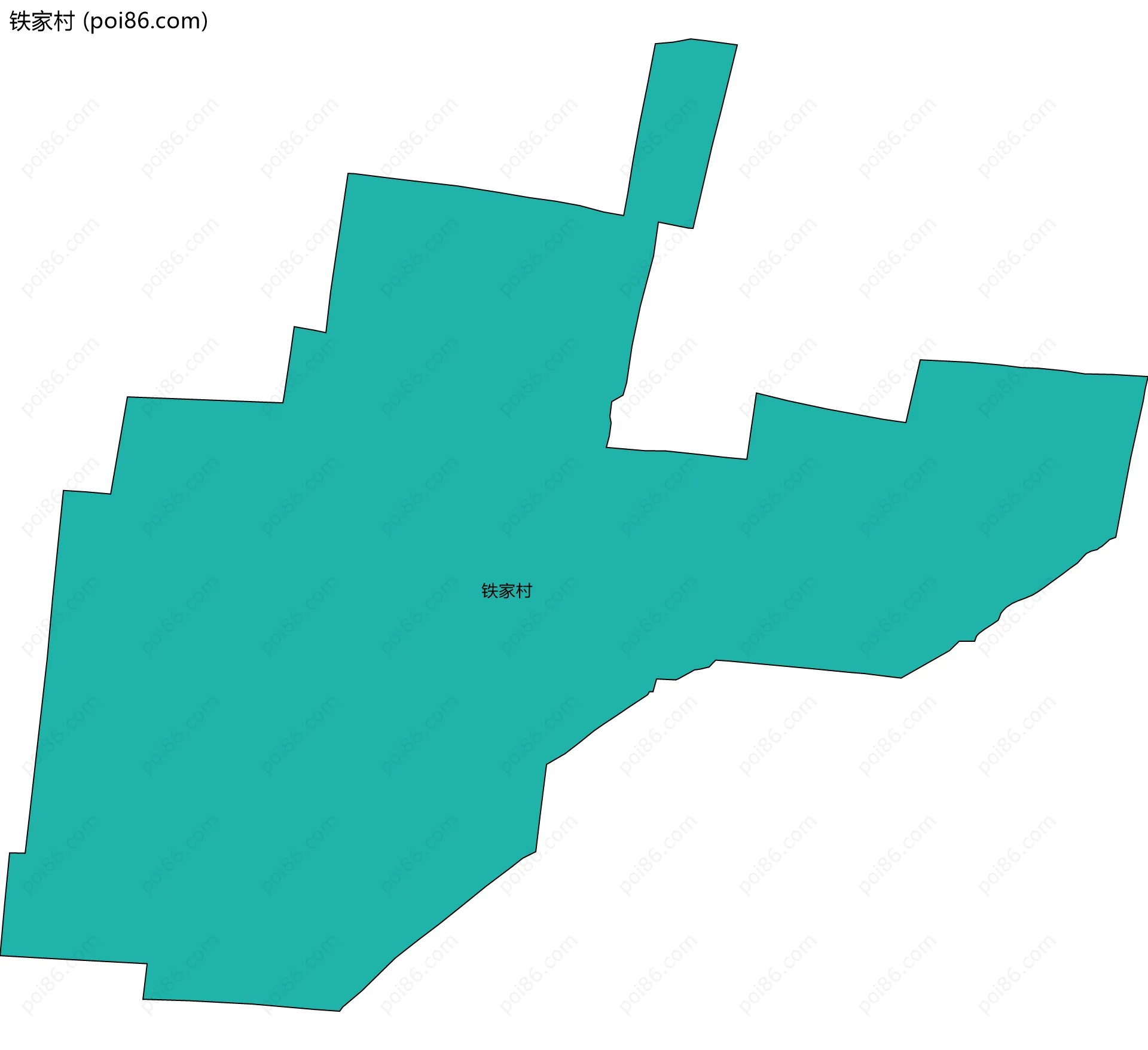 铁家村边界地图