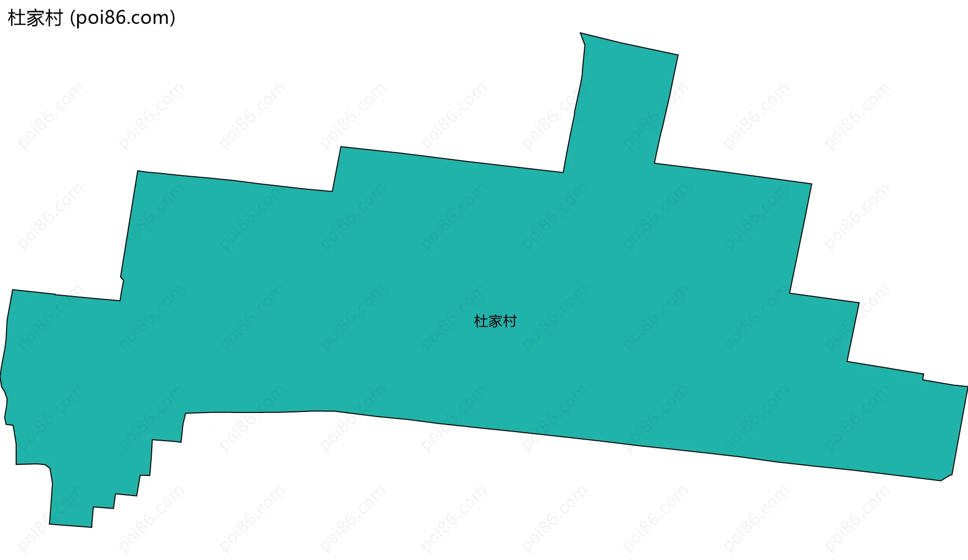 杜家村边界地图