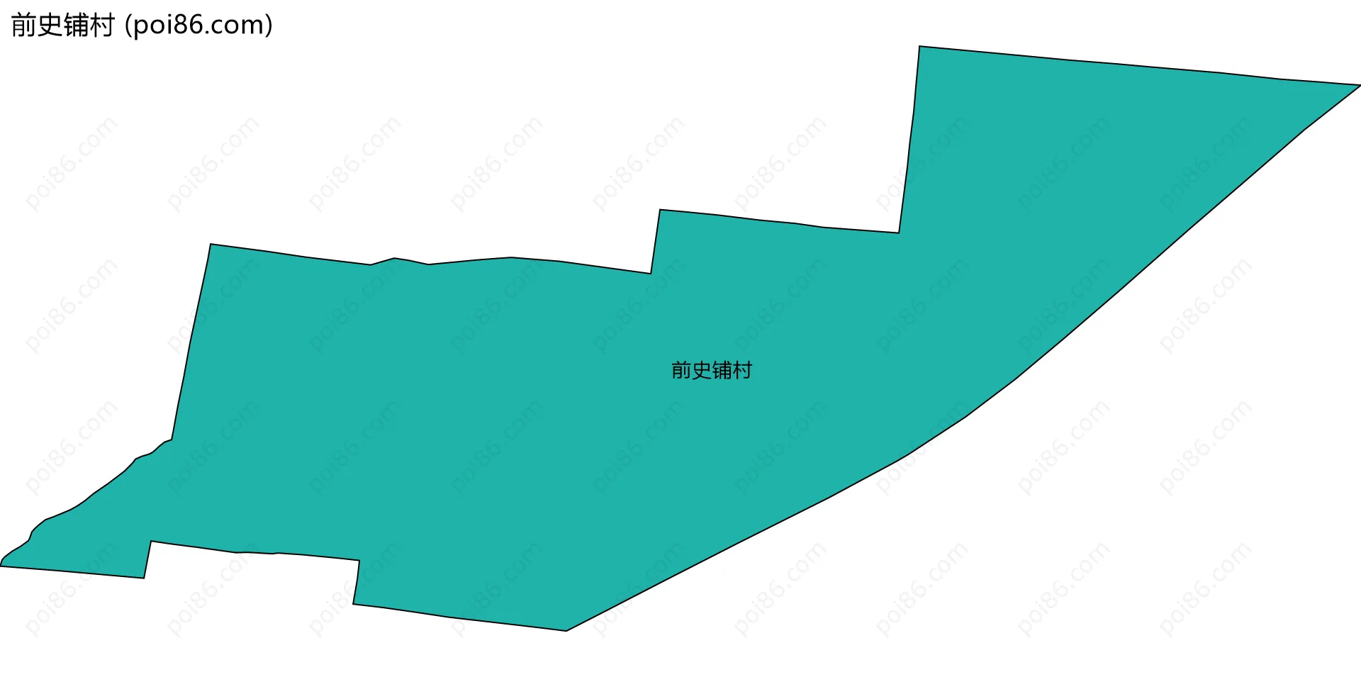 前史铺村边界地图