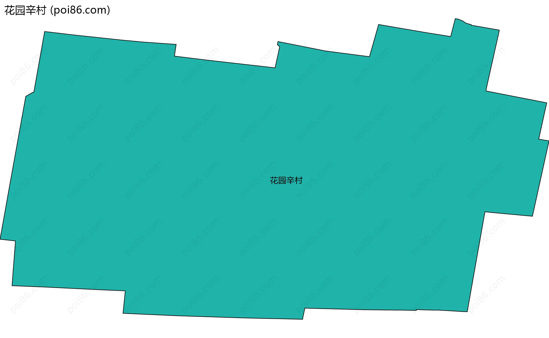 花园辛村边界地图