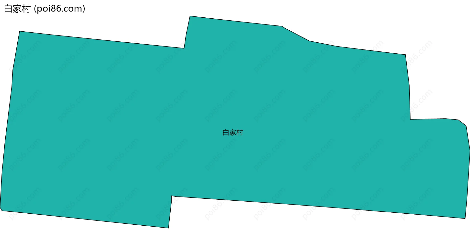 白家村边界地图