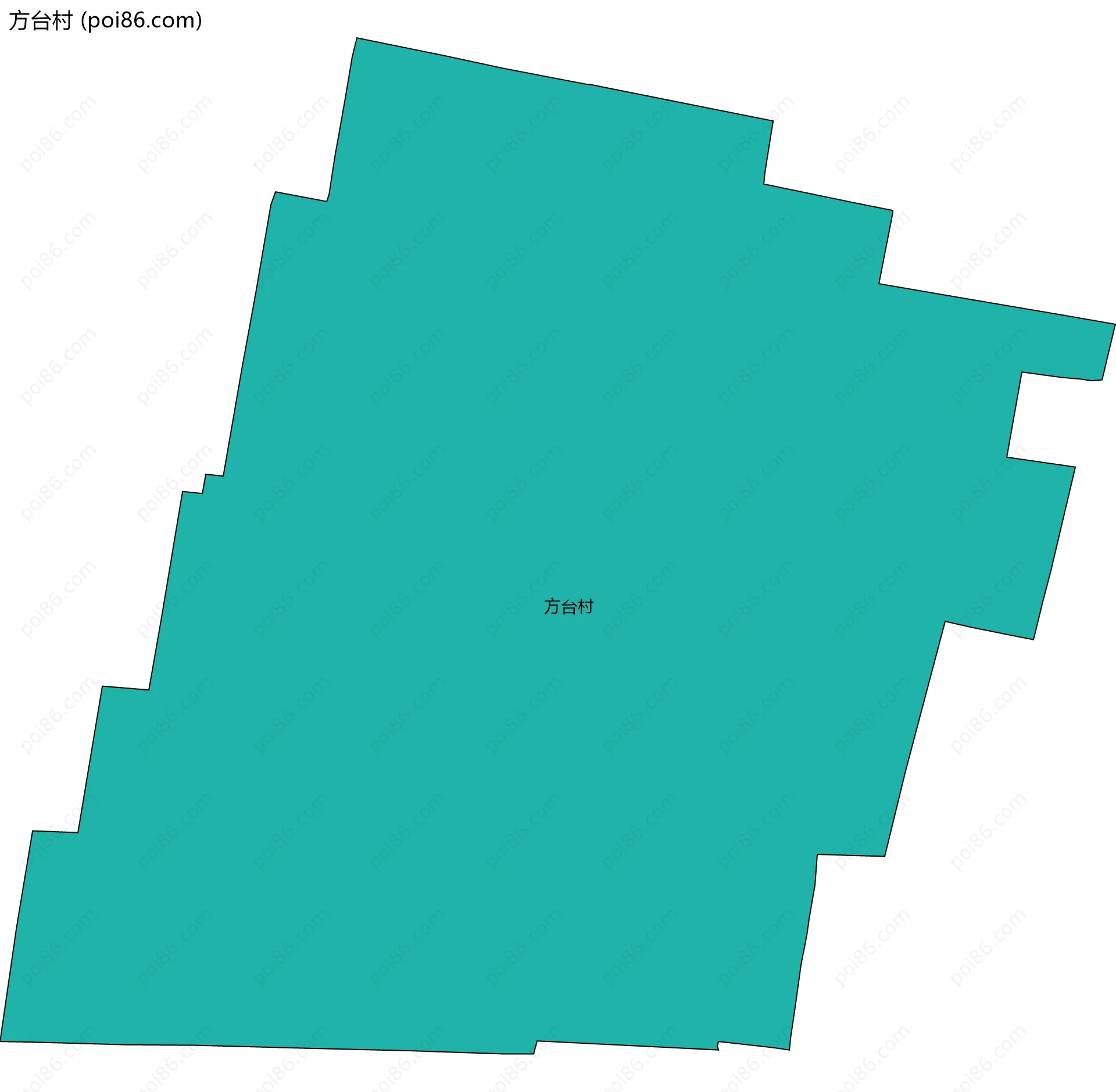方台村边界地图