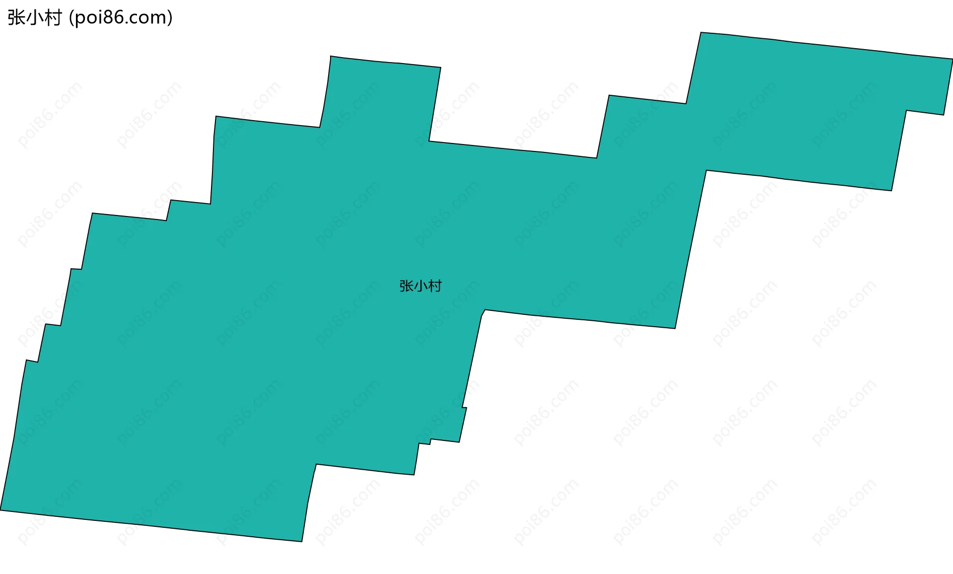 张小村边界地图