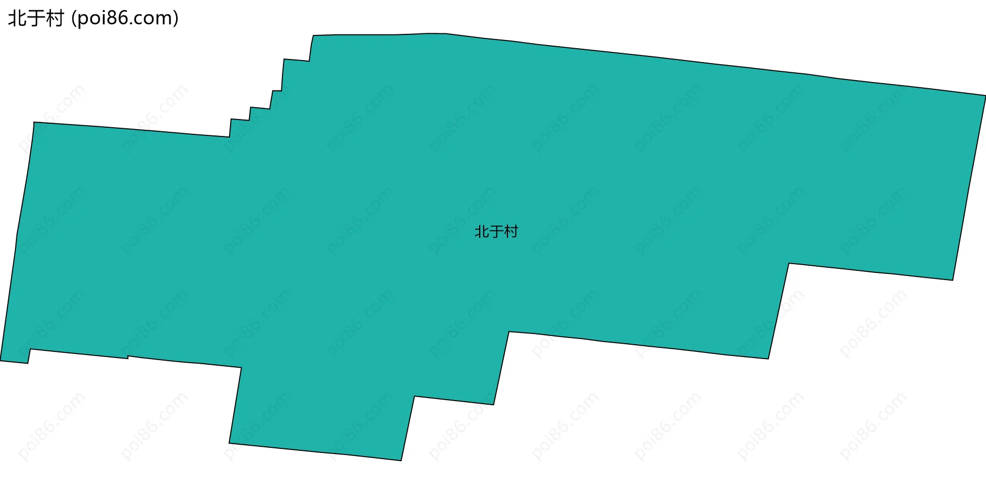 北于村边界地图