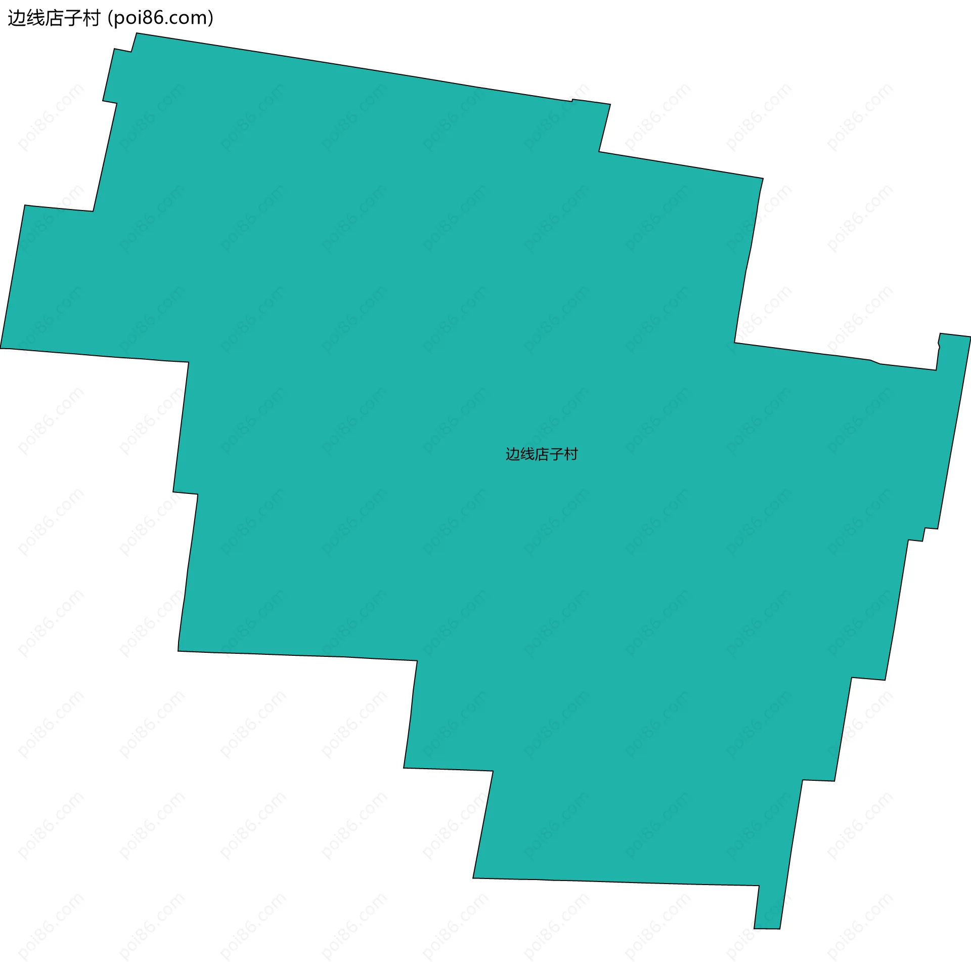 边线店子村边界地图