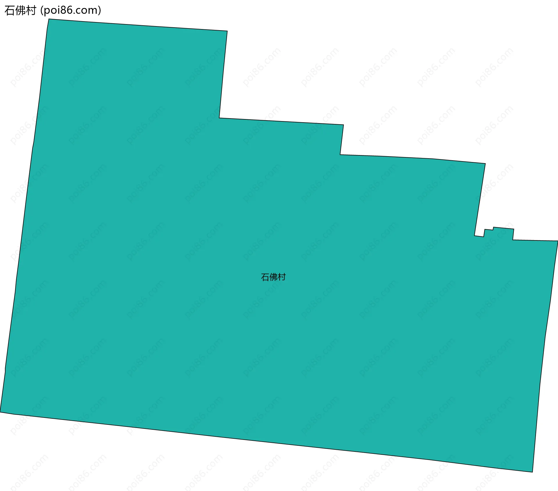 石佛村边界地图
