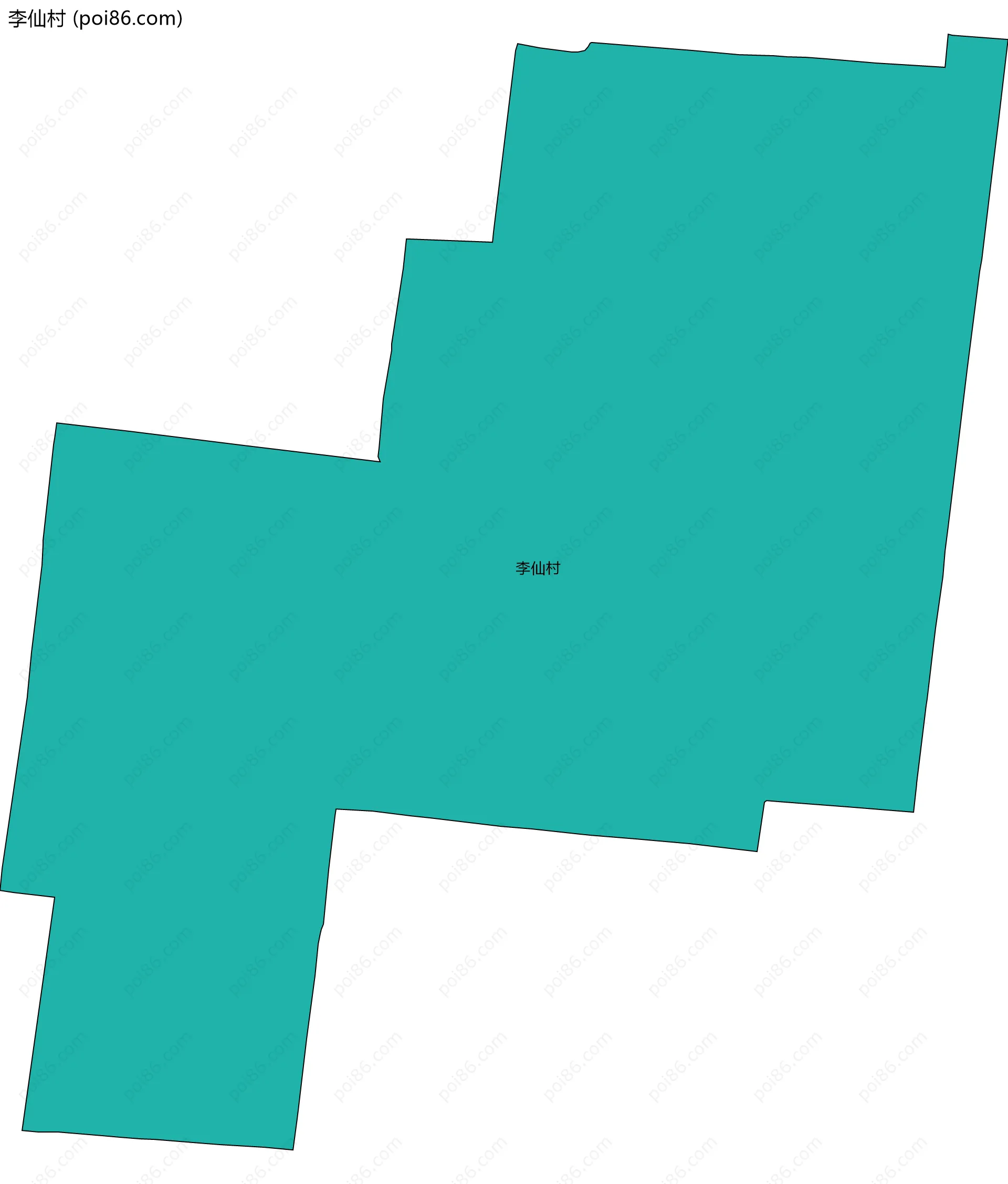 李仙村边界地图