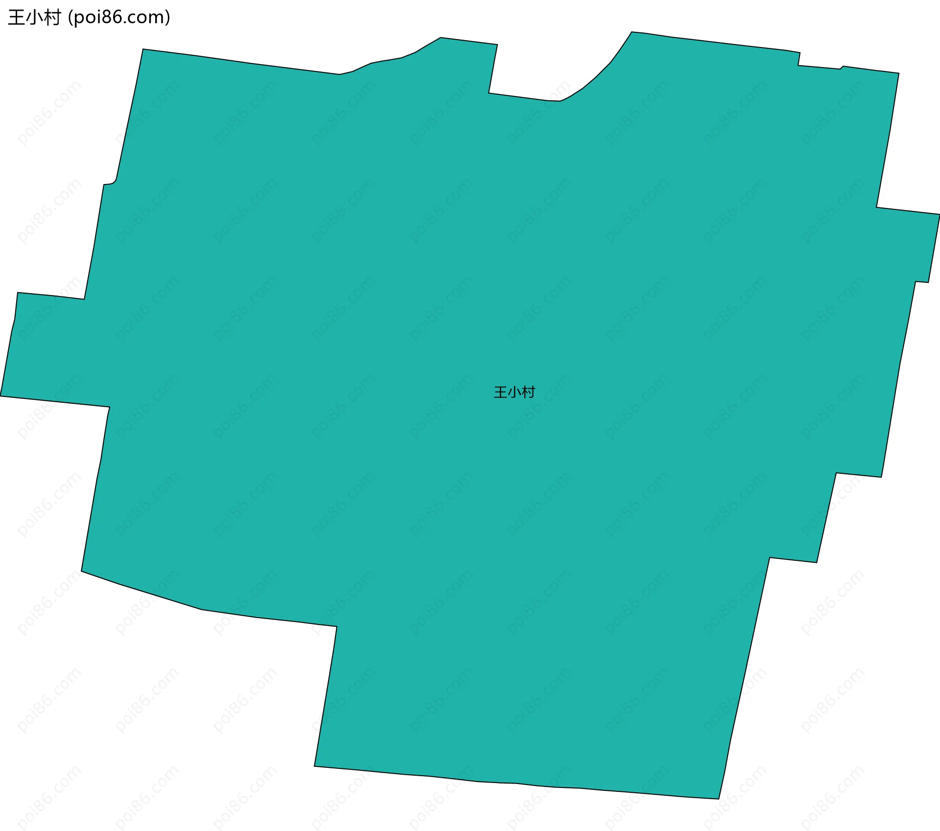 王小村边界地图