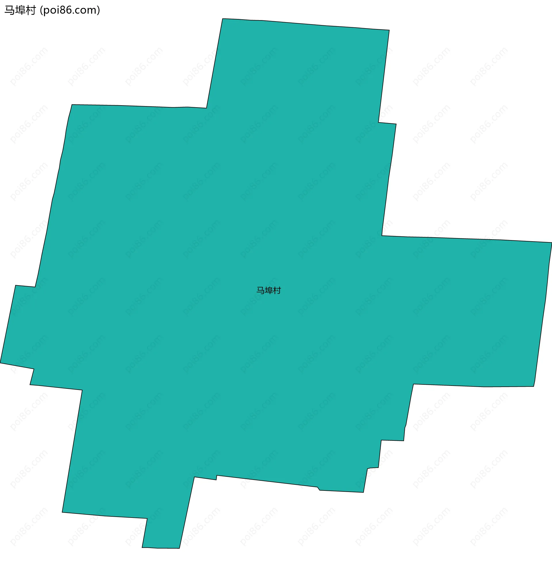 马埠村边界地图