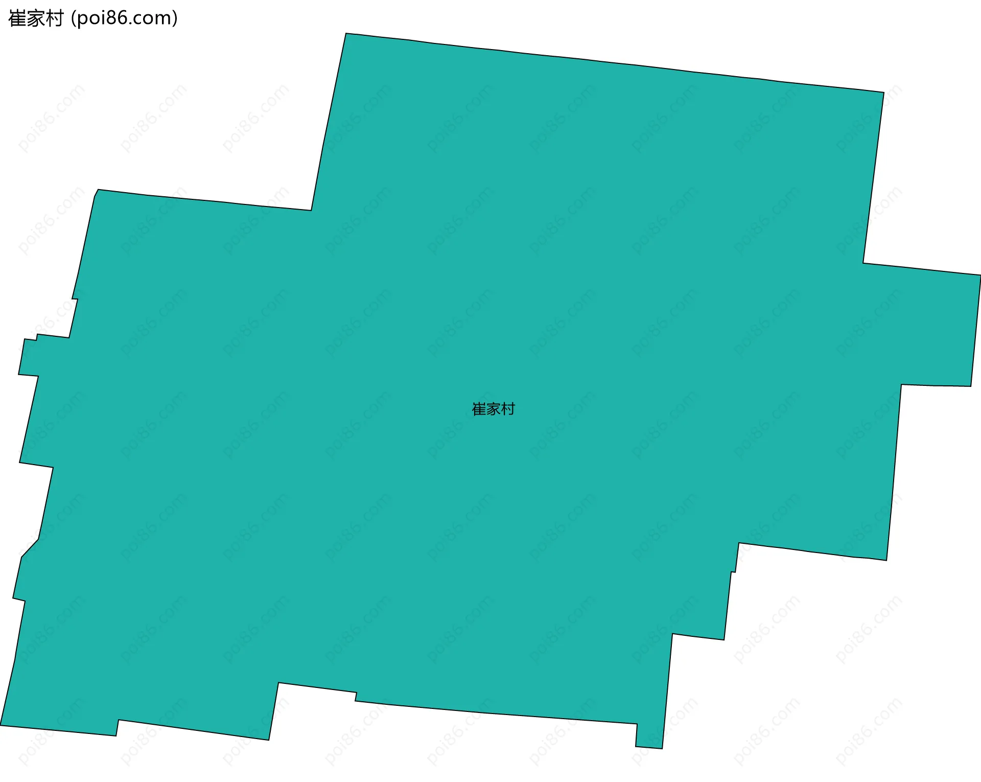 崔家村边界地图