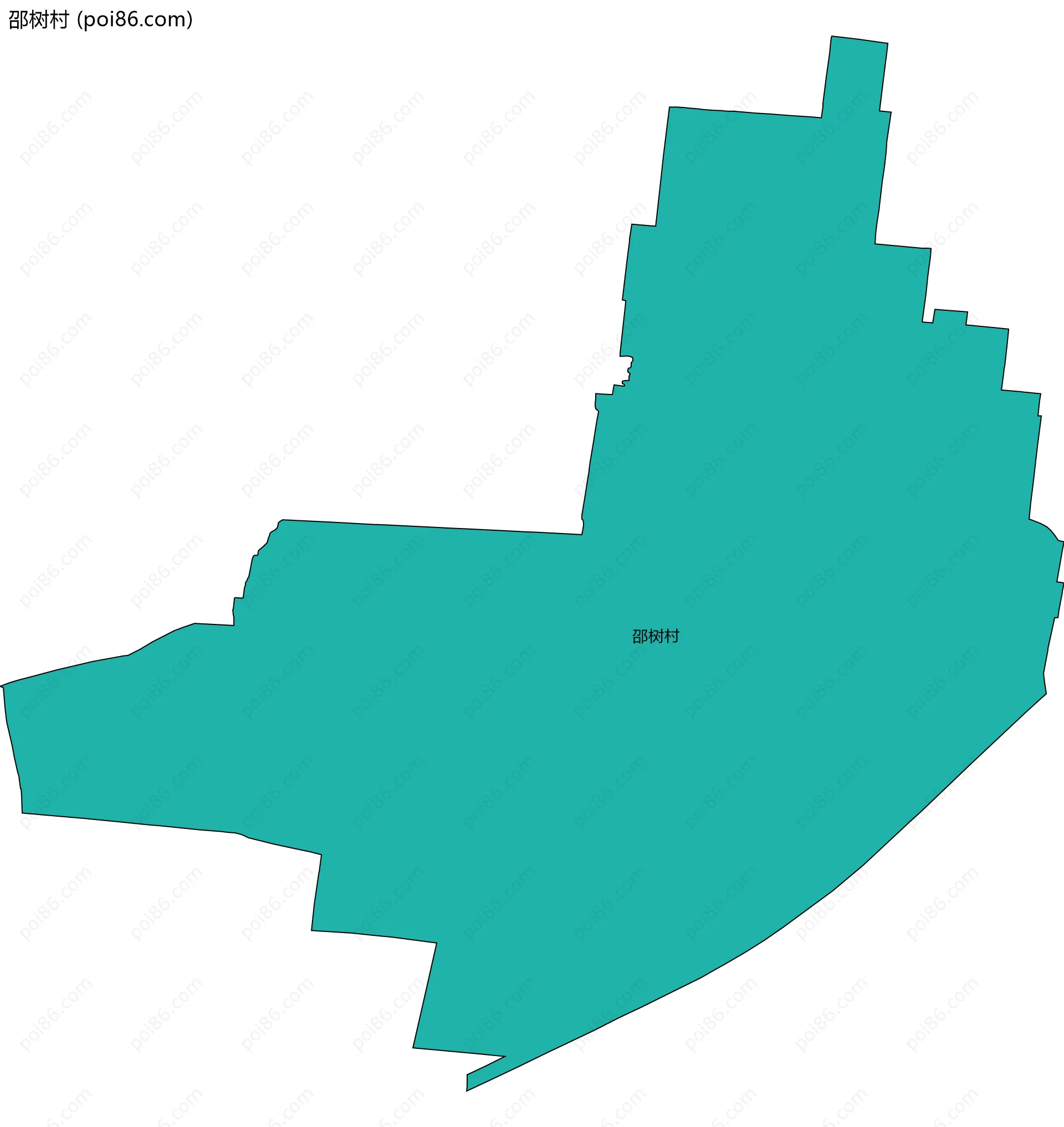 邵树村边界地图