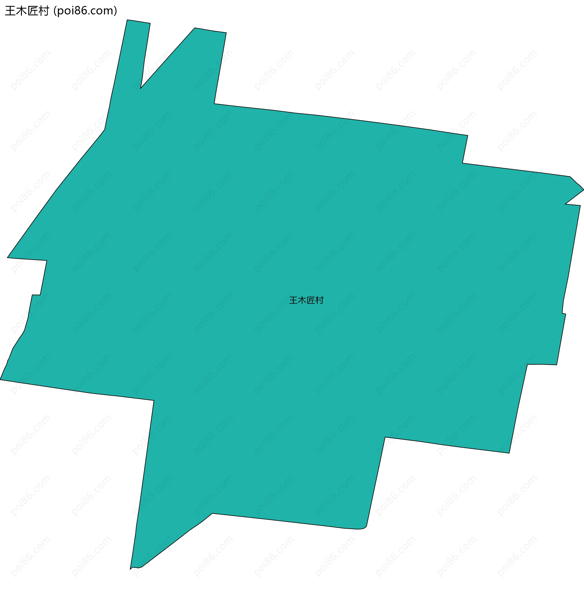 王木匠村边界地图