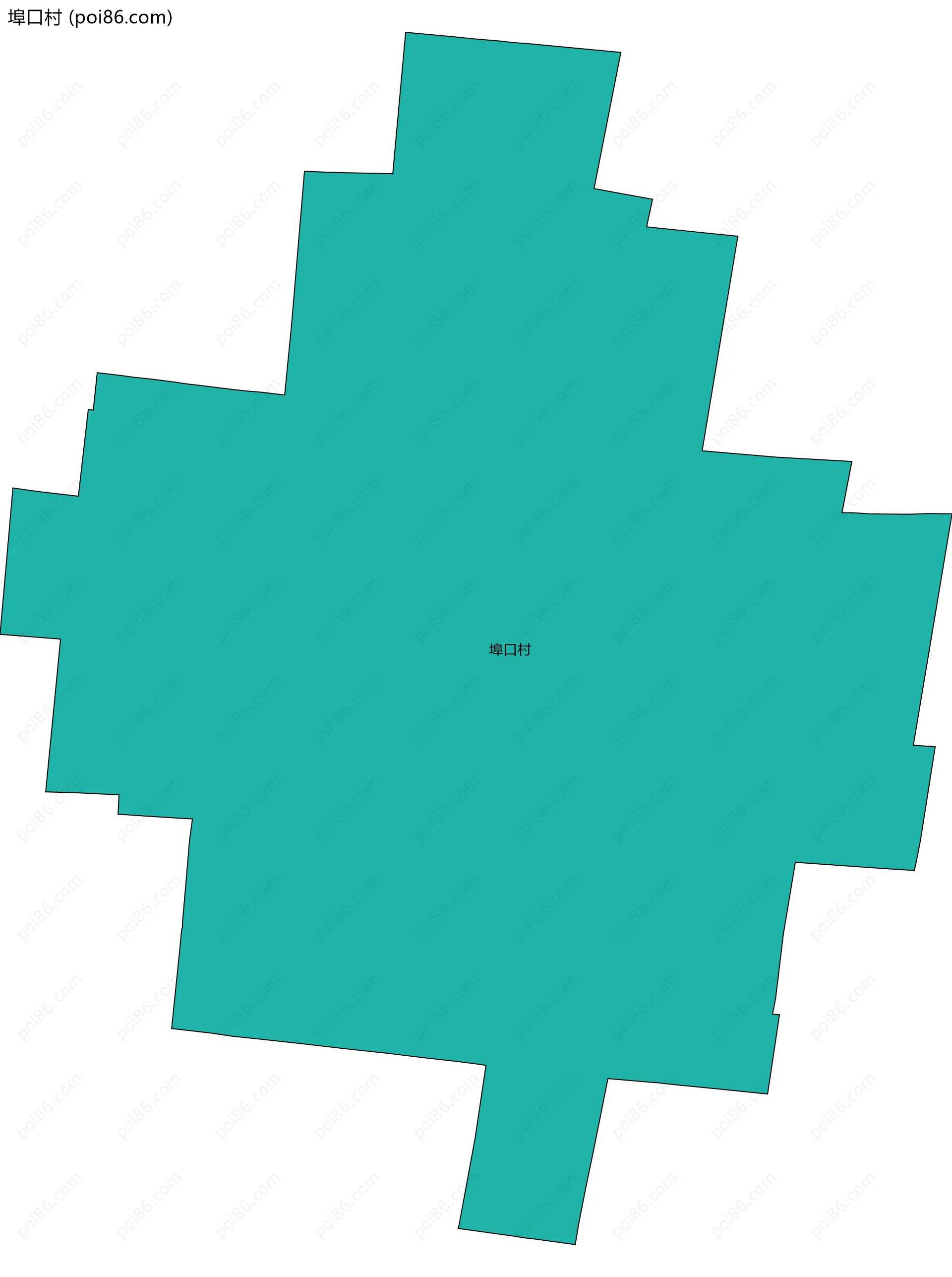 埠口村边界地图