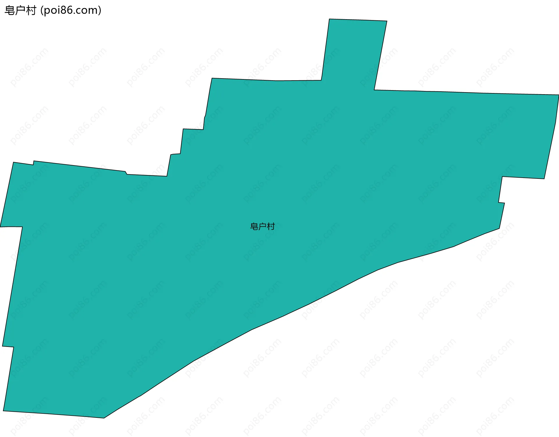 皂户村边界地图