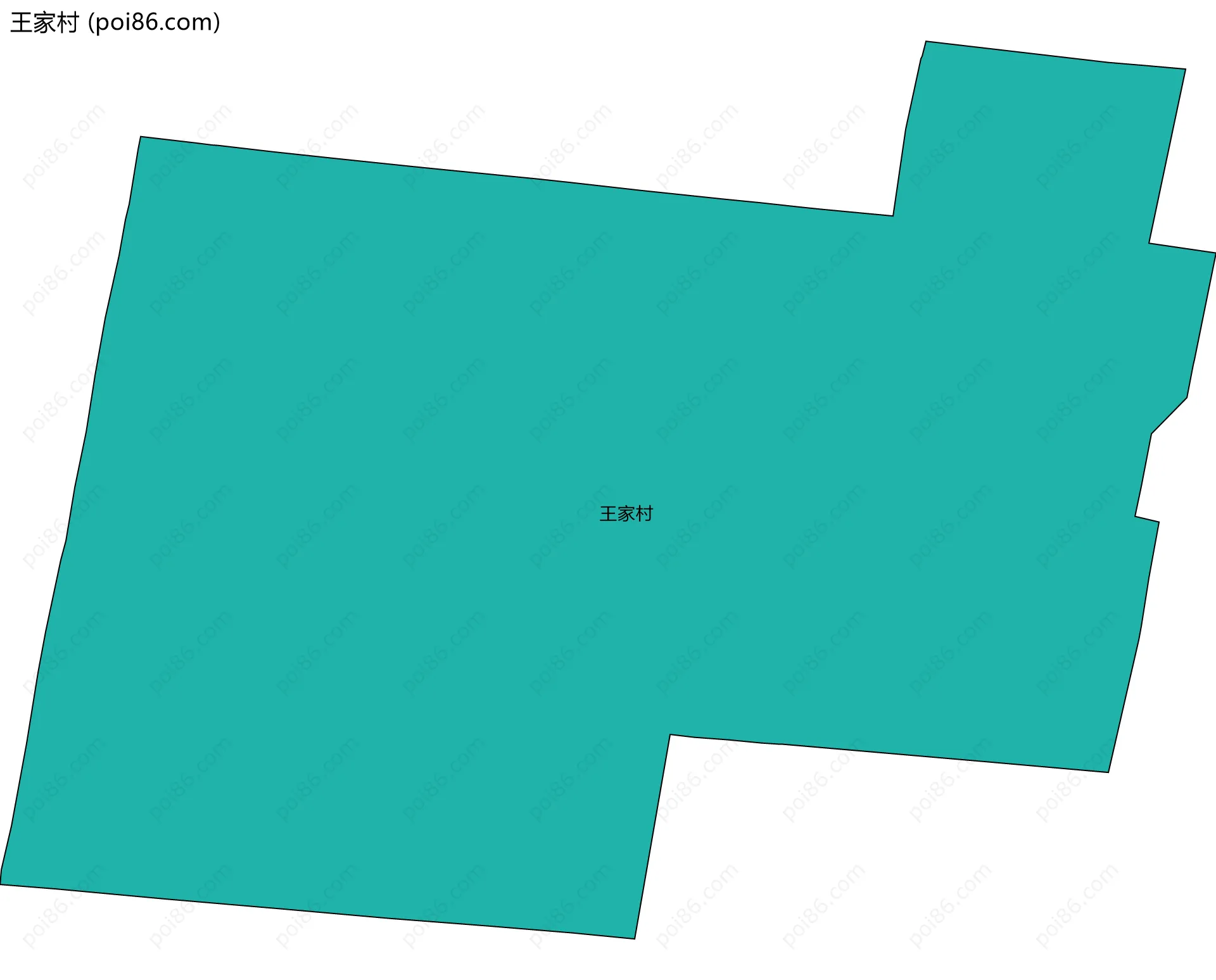 王家村边界地图