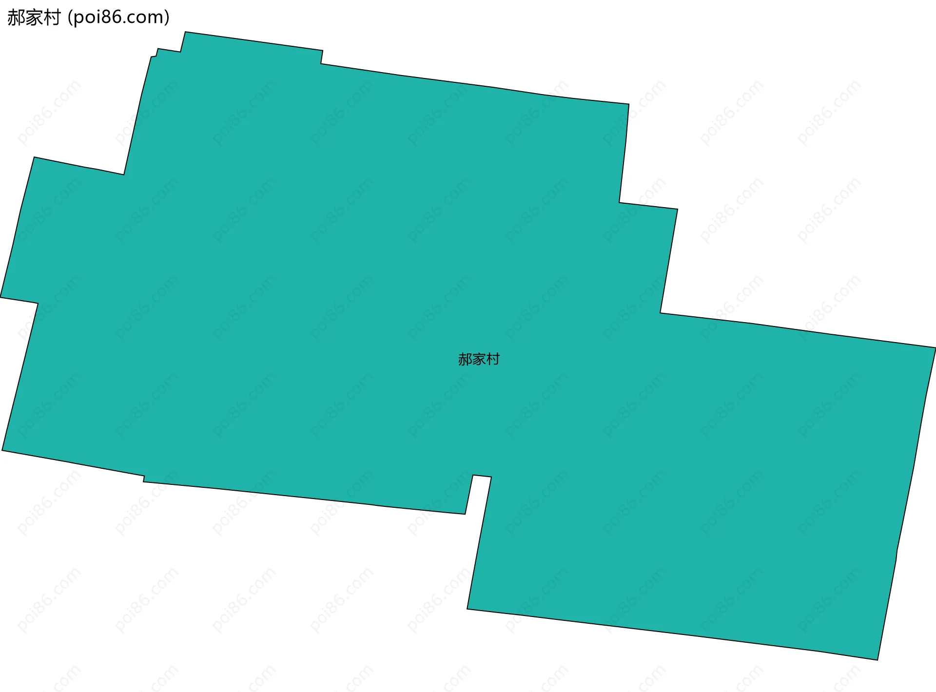 郝家村边界地图
