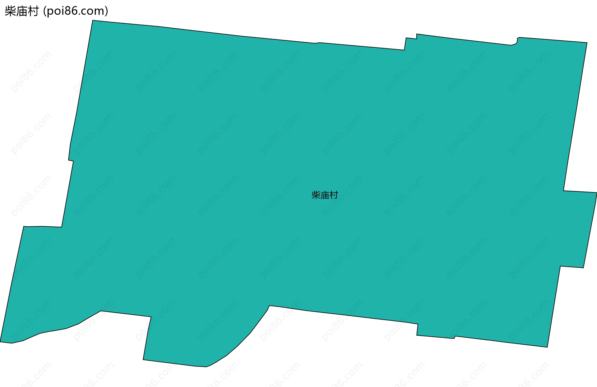 柴庙村边界地图