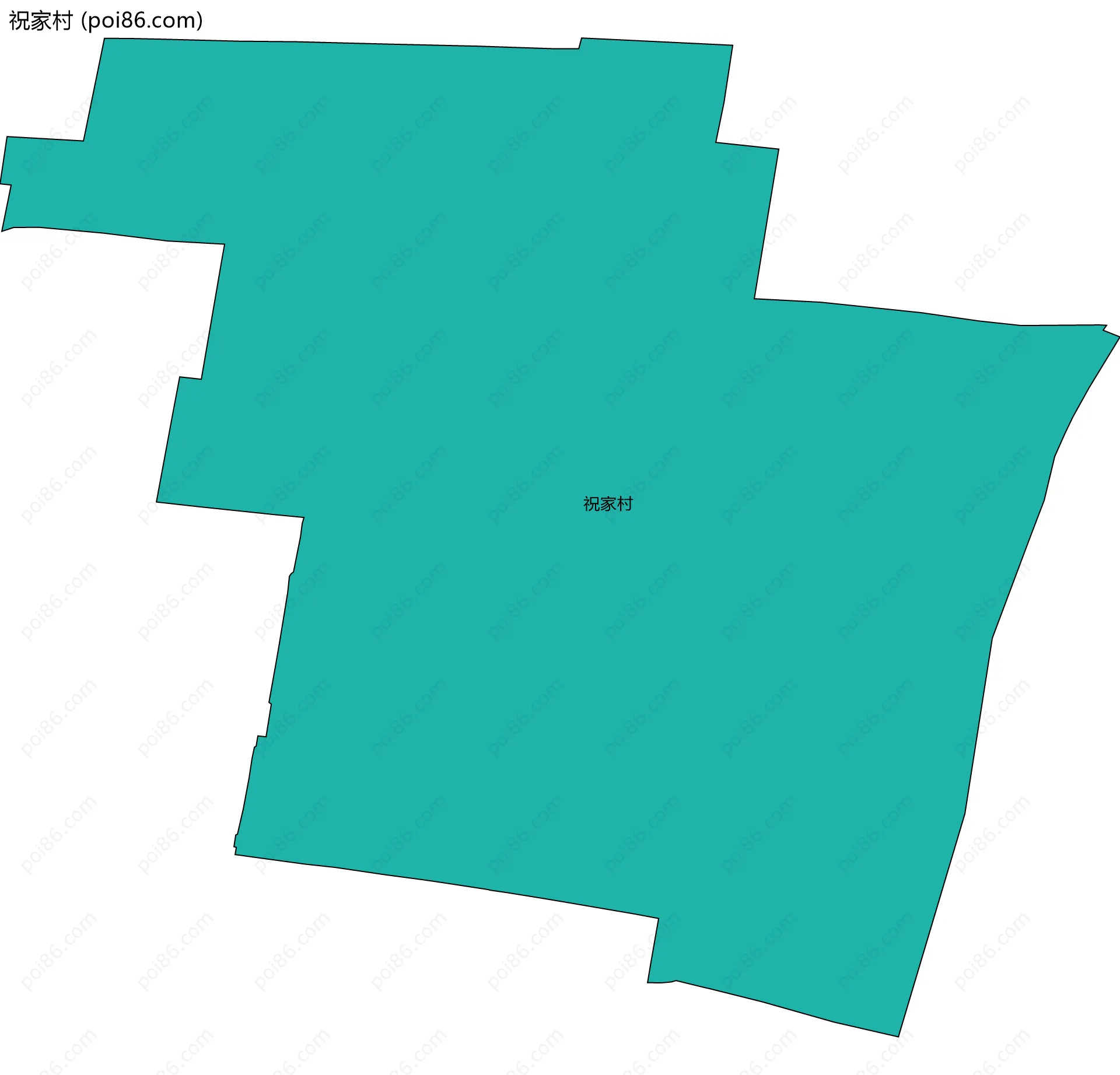 祝家村边界地图