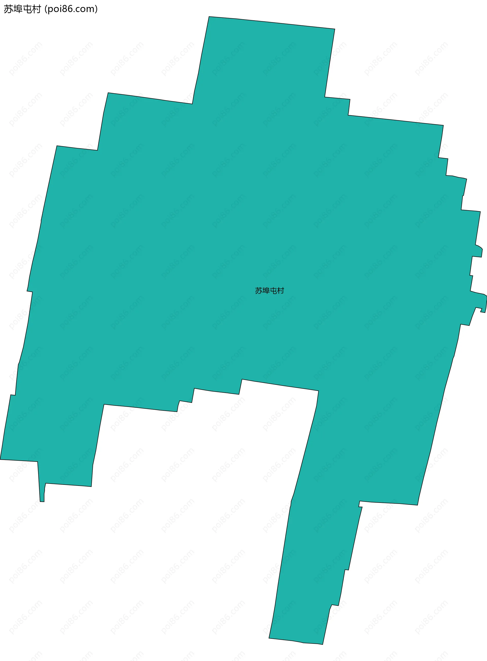 苏埠屯村边界地图