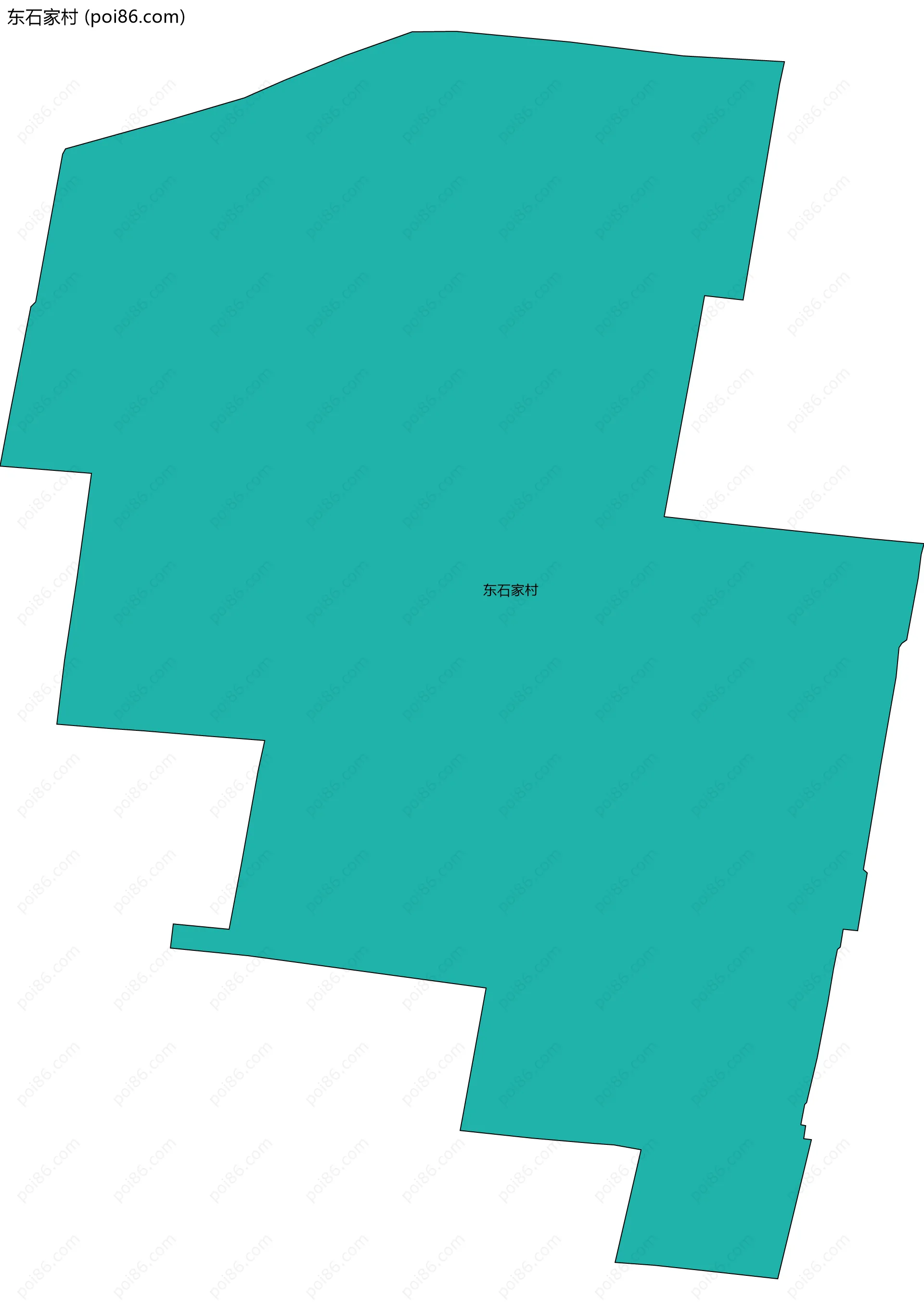 东石家村边界地图