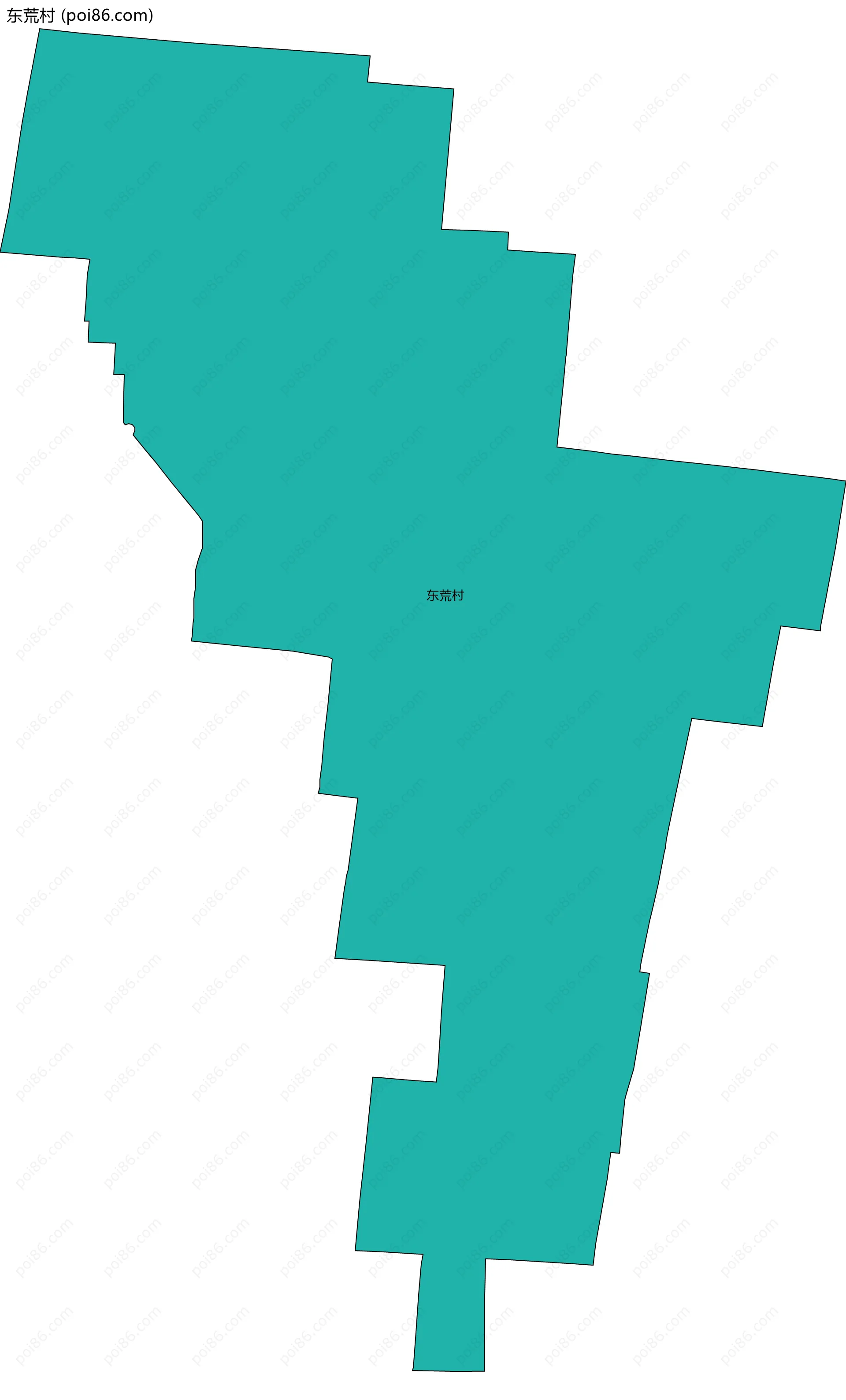 东荒村边界地图