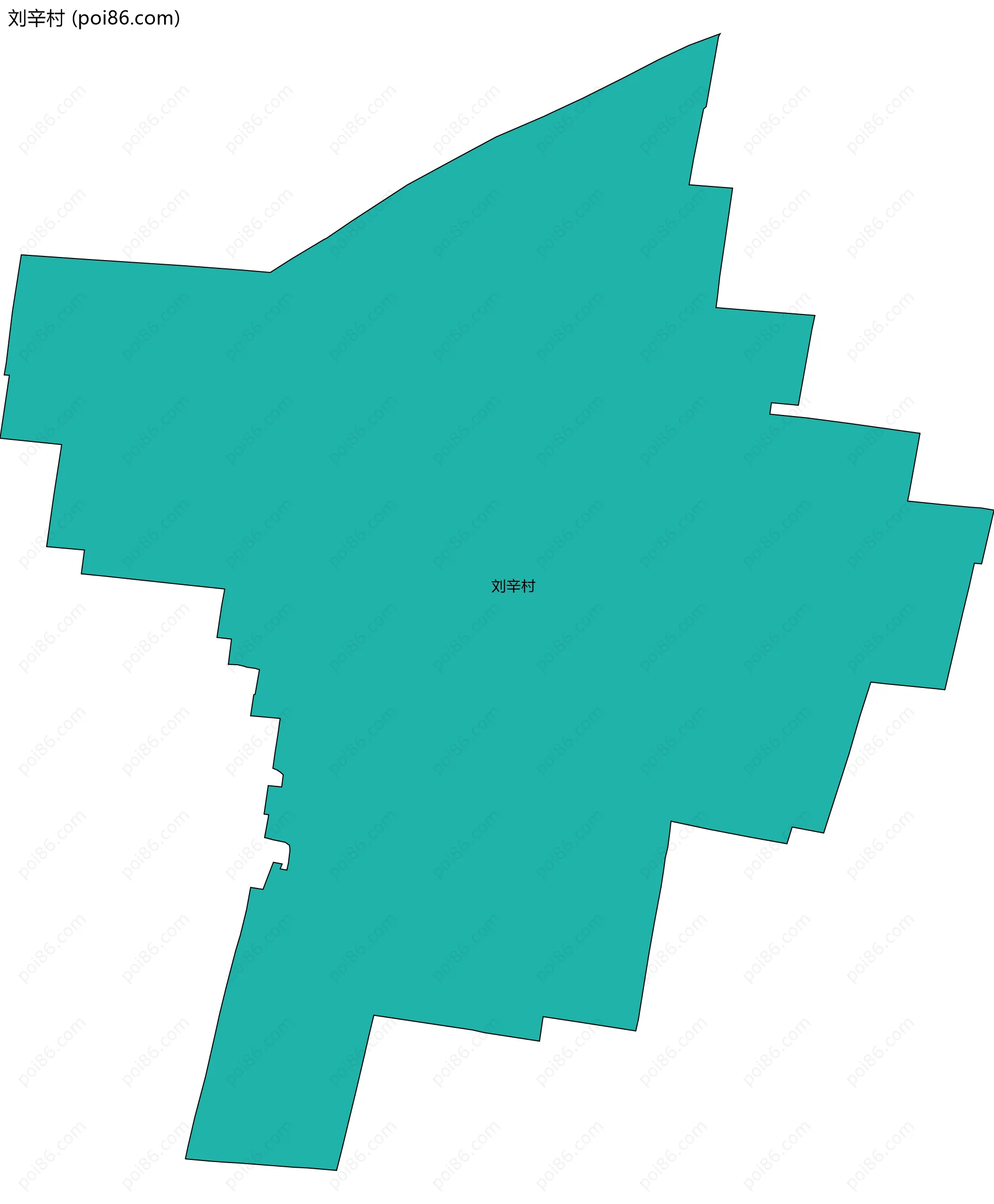 刘辛村边界地图