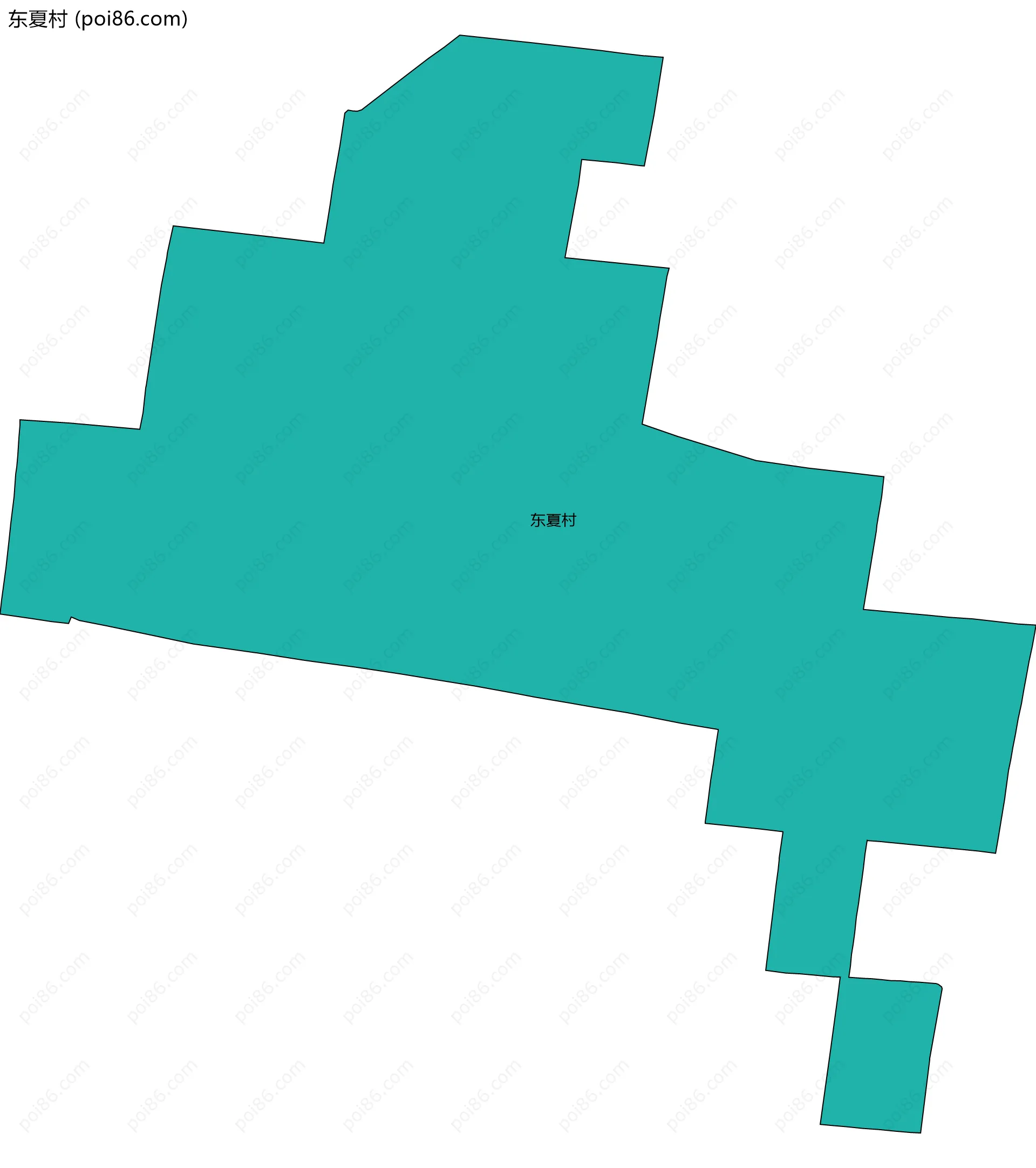 东夏村边界地图