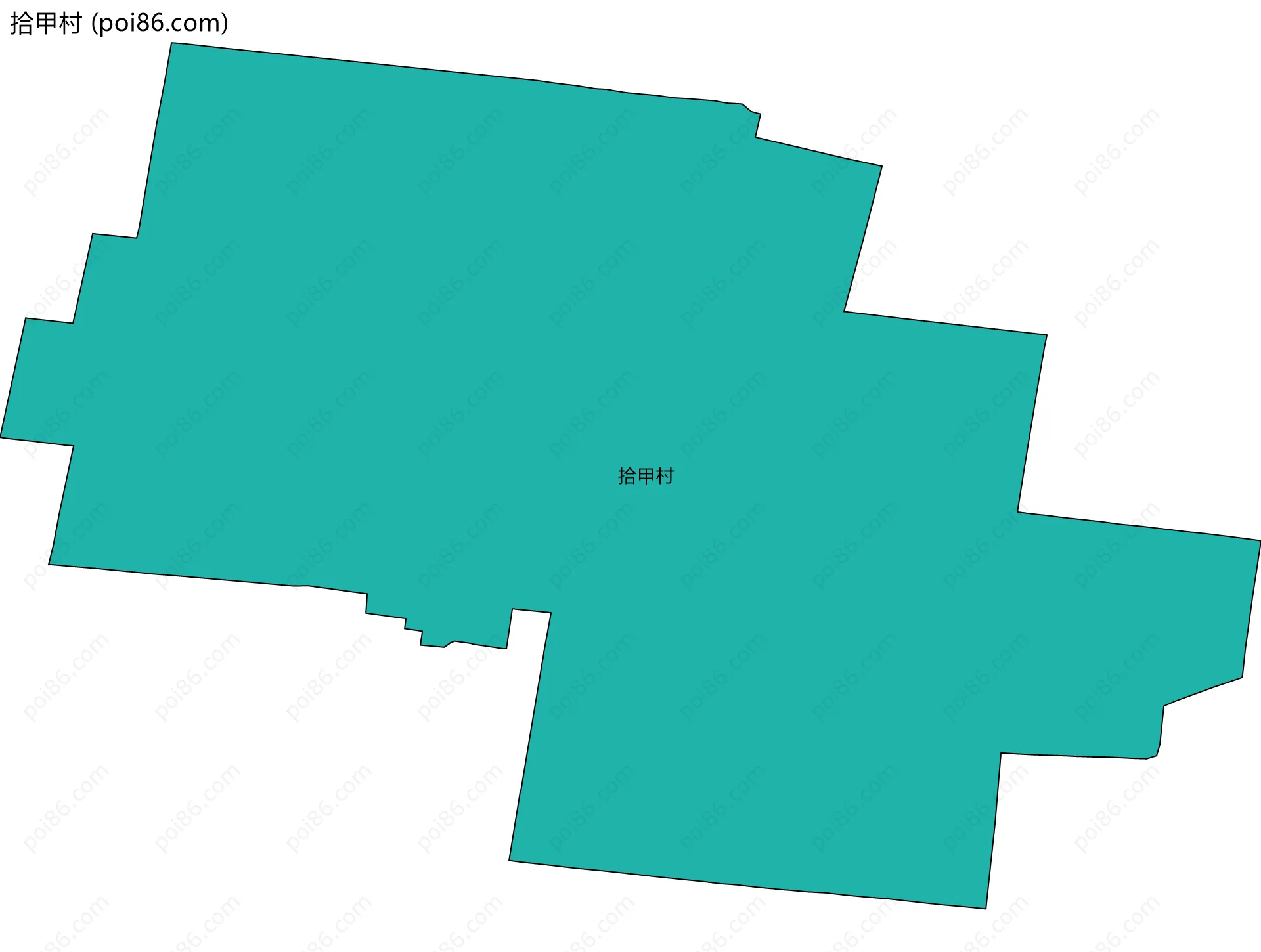 拾甲村边界地图