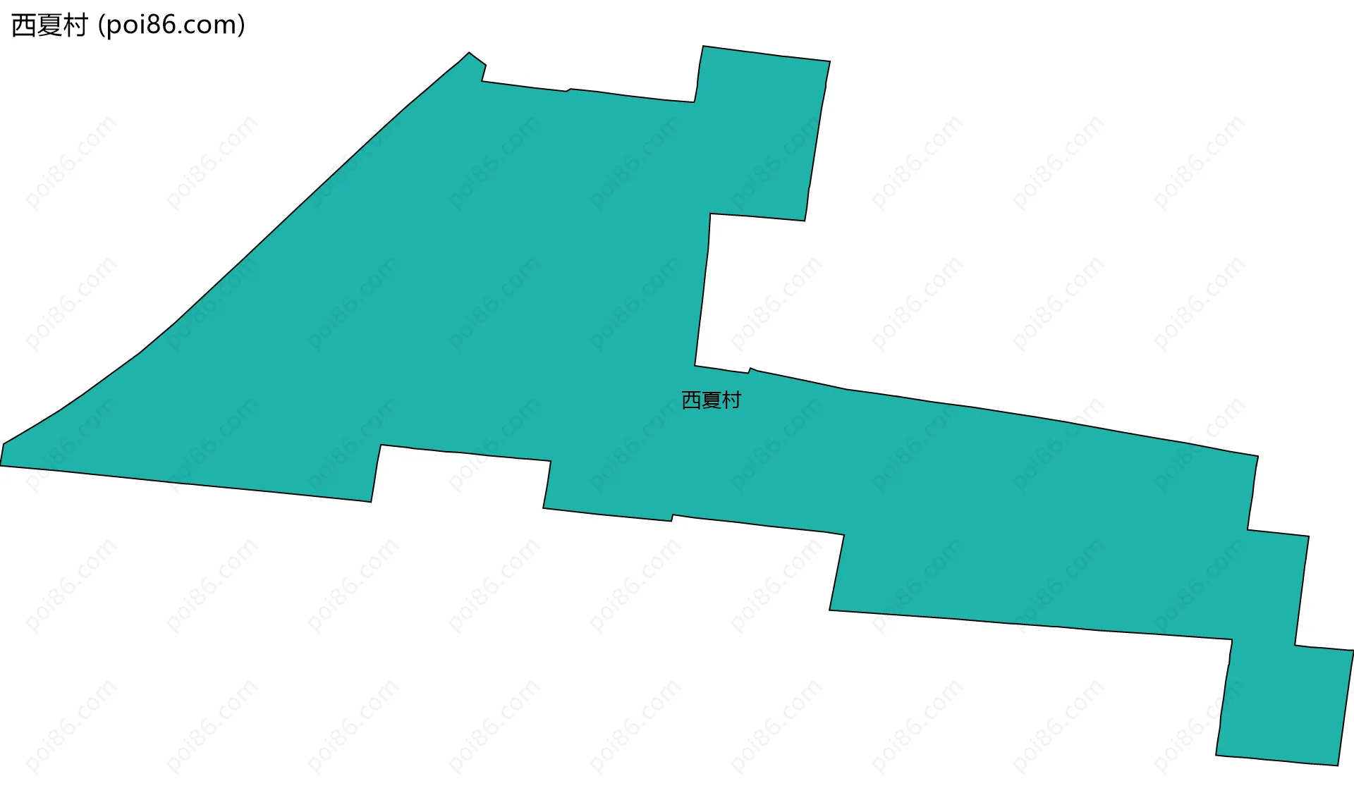 西夏村边界地图