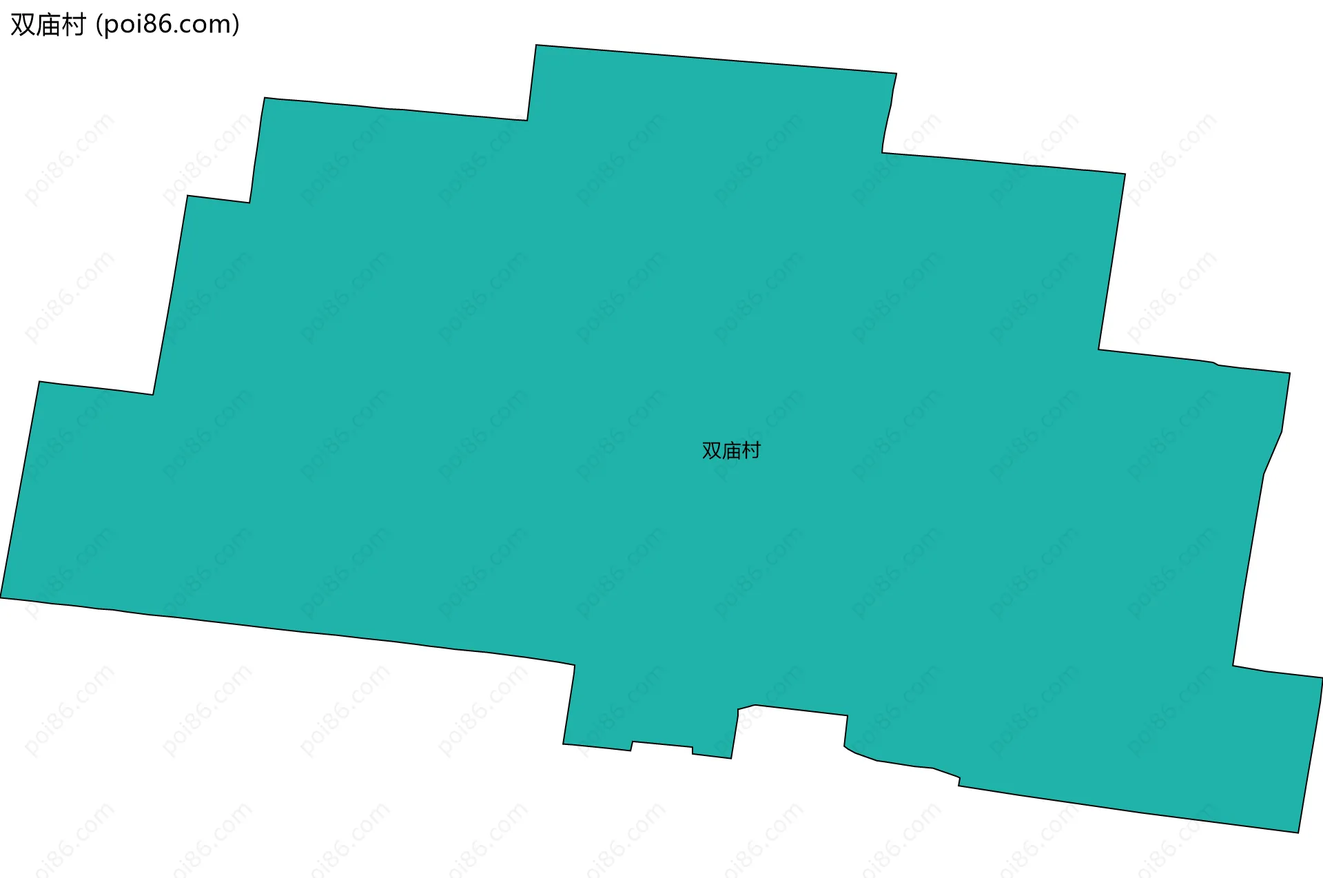 双庙村边界地图