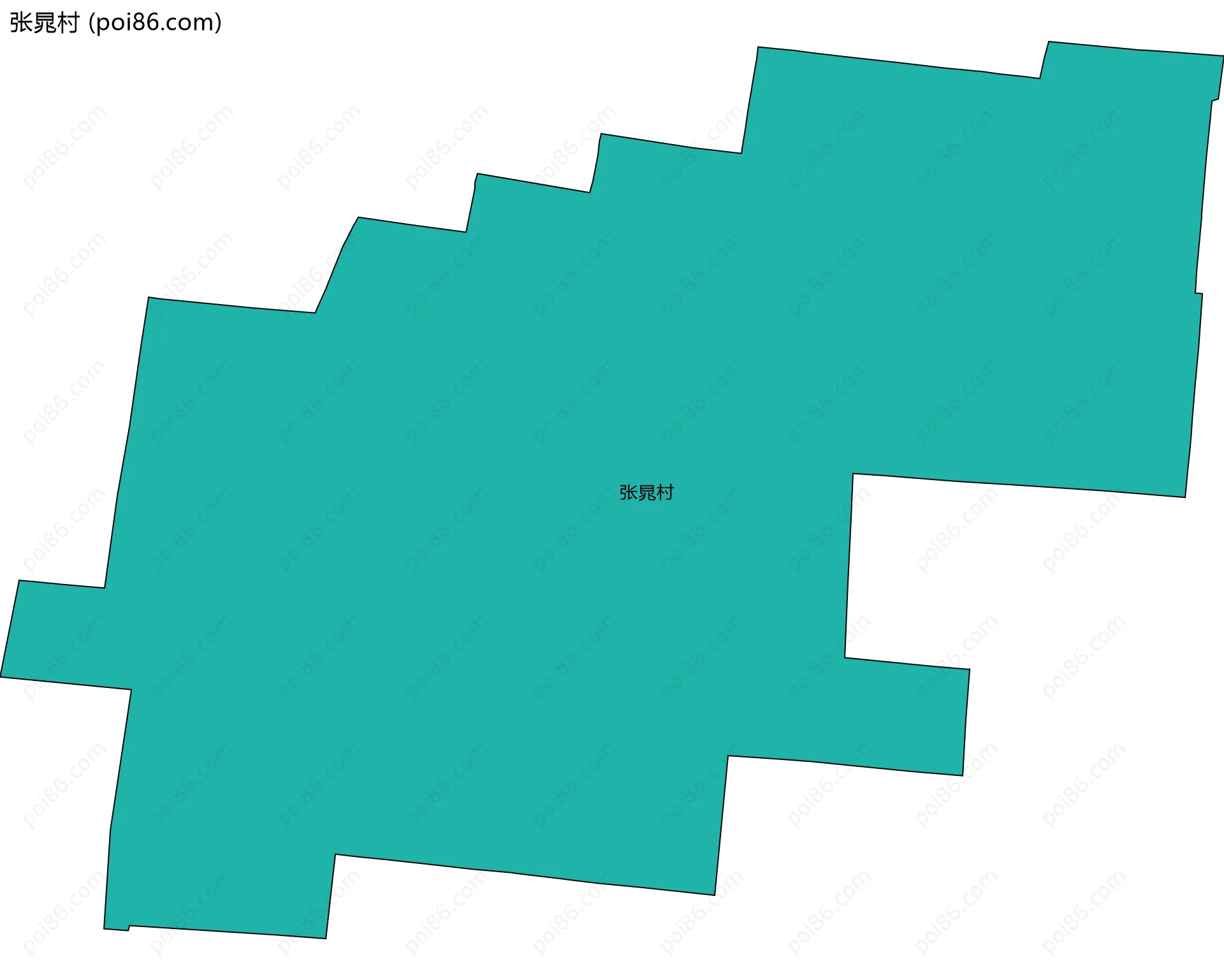 张晁村边界地图