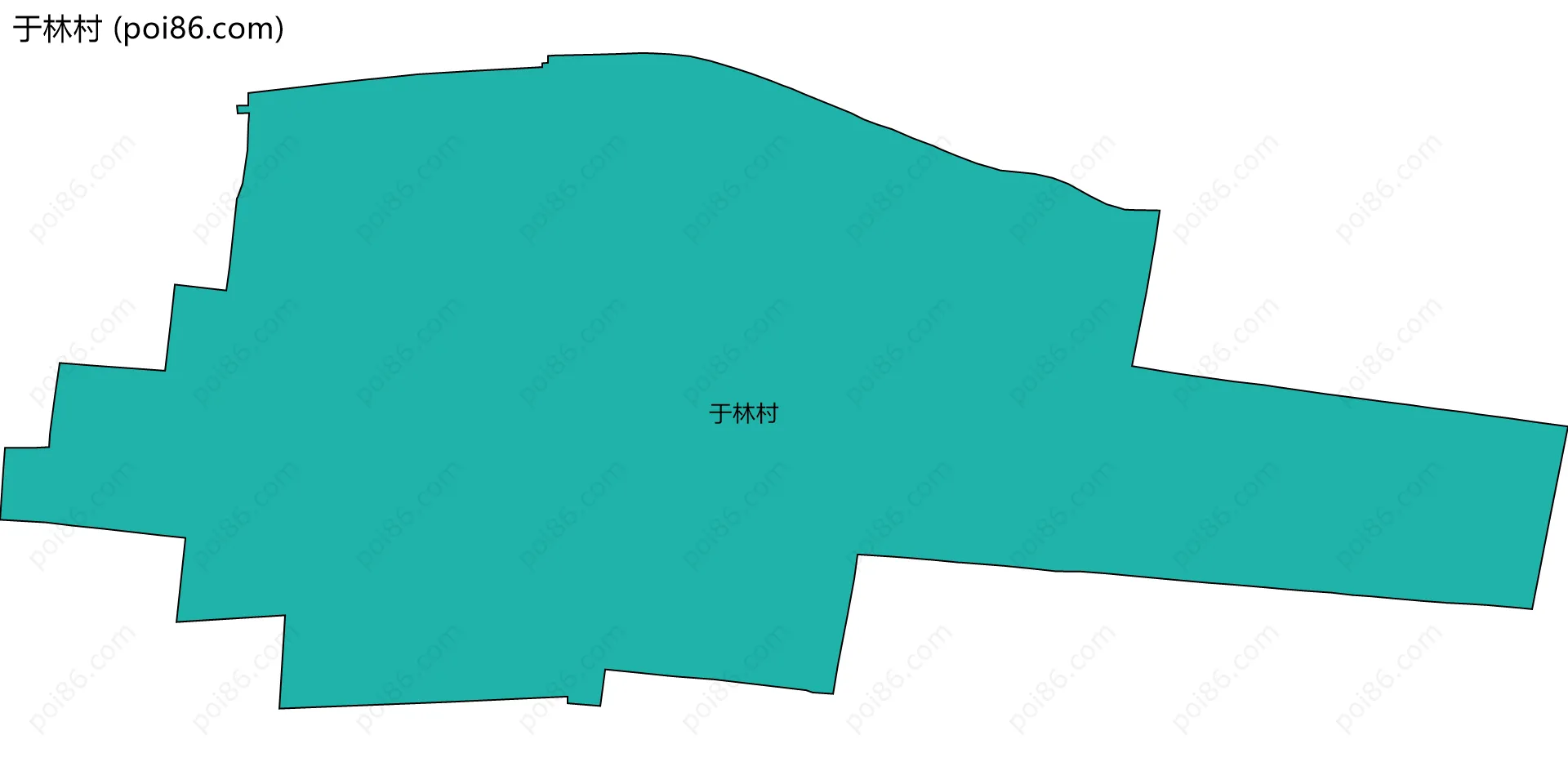 于林村边界地图