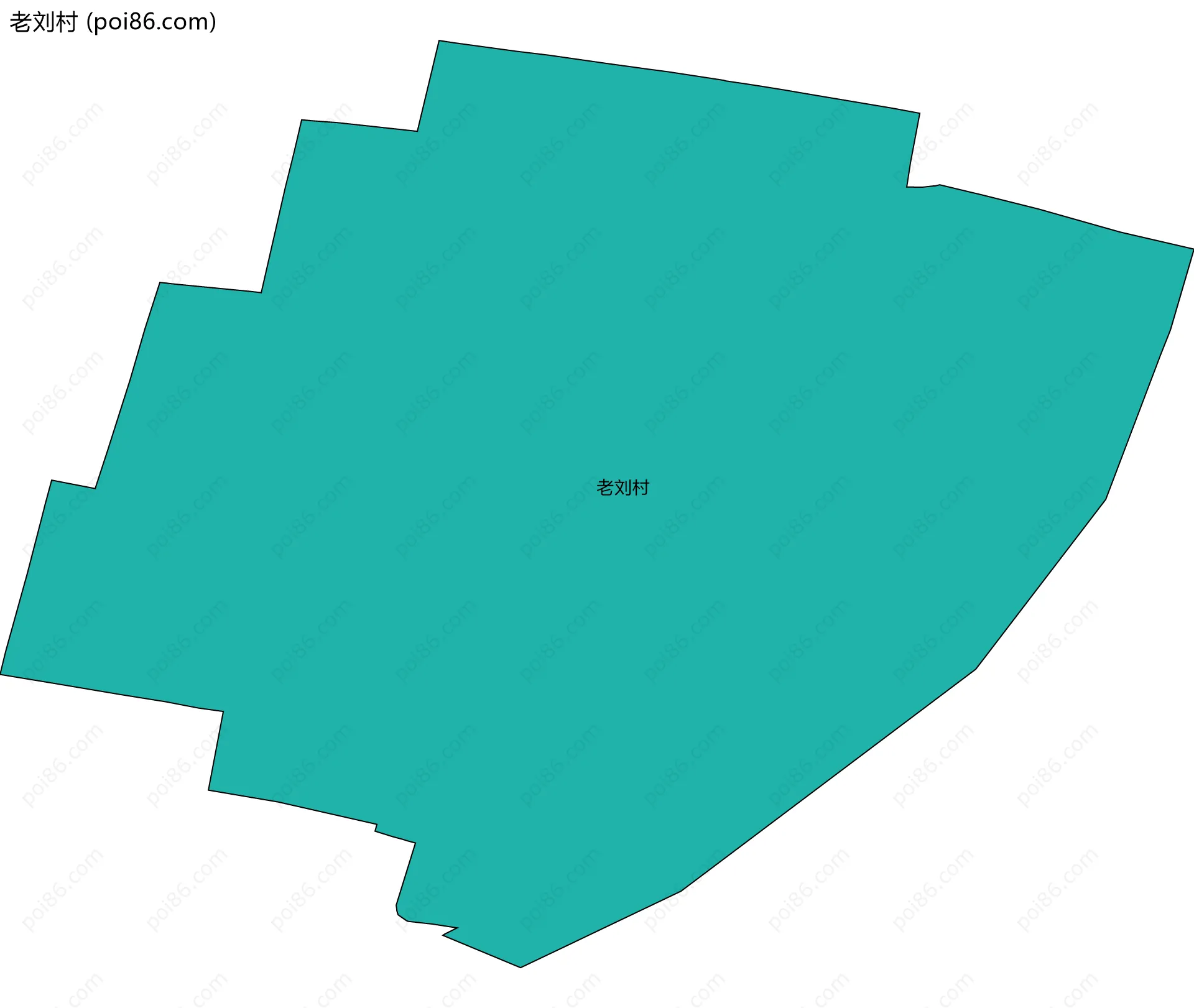 老刘村边界地图