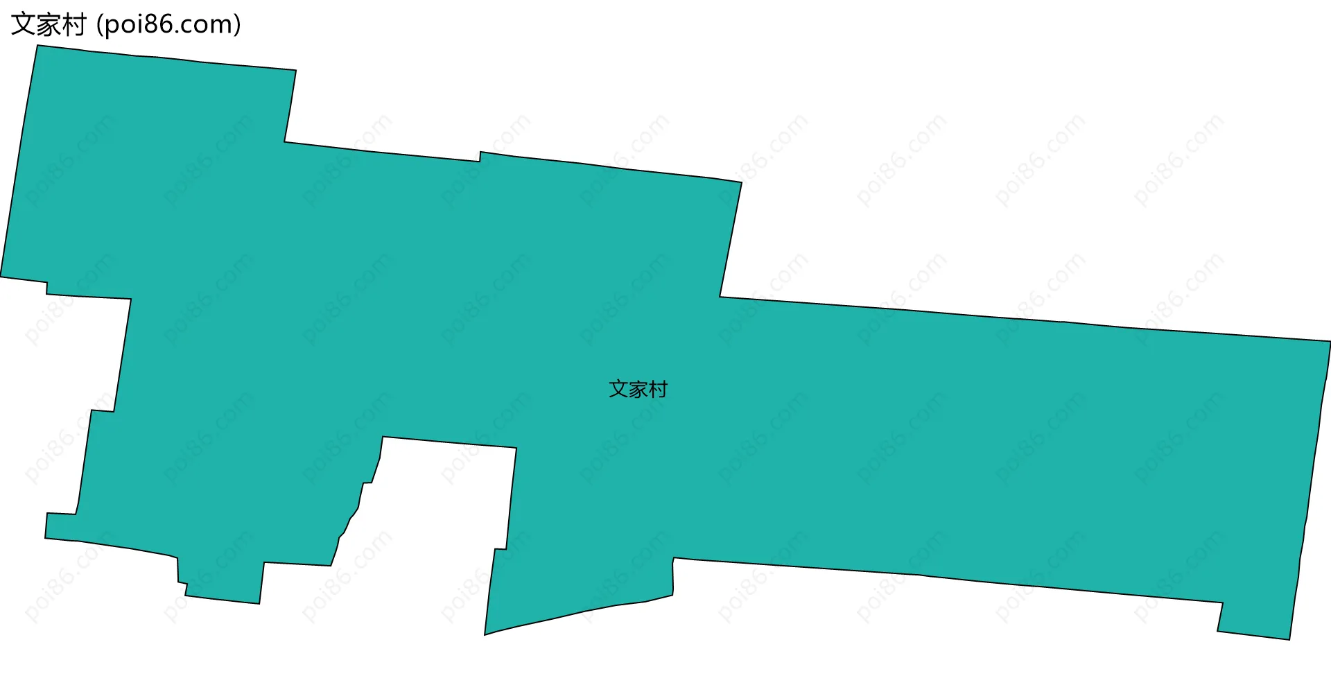 文家村边界地图