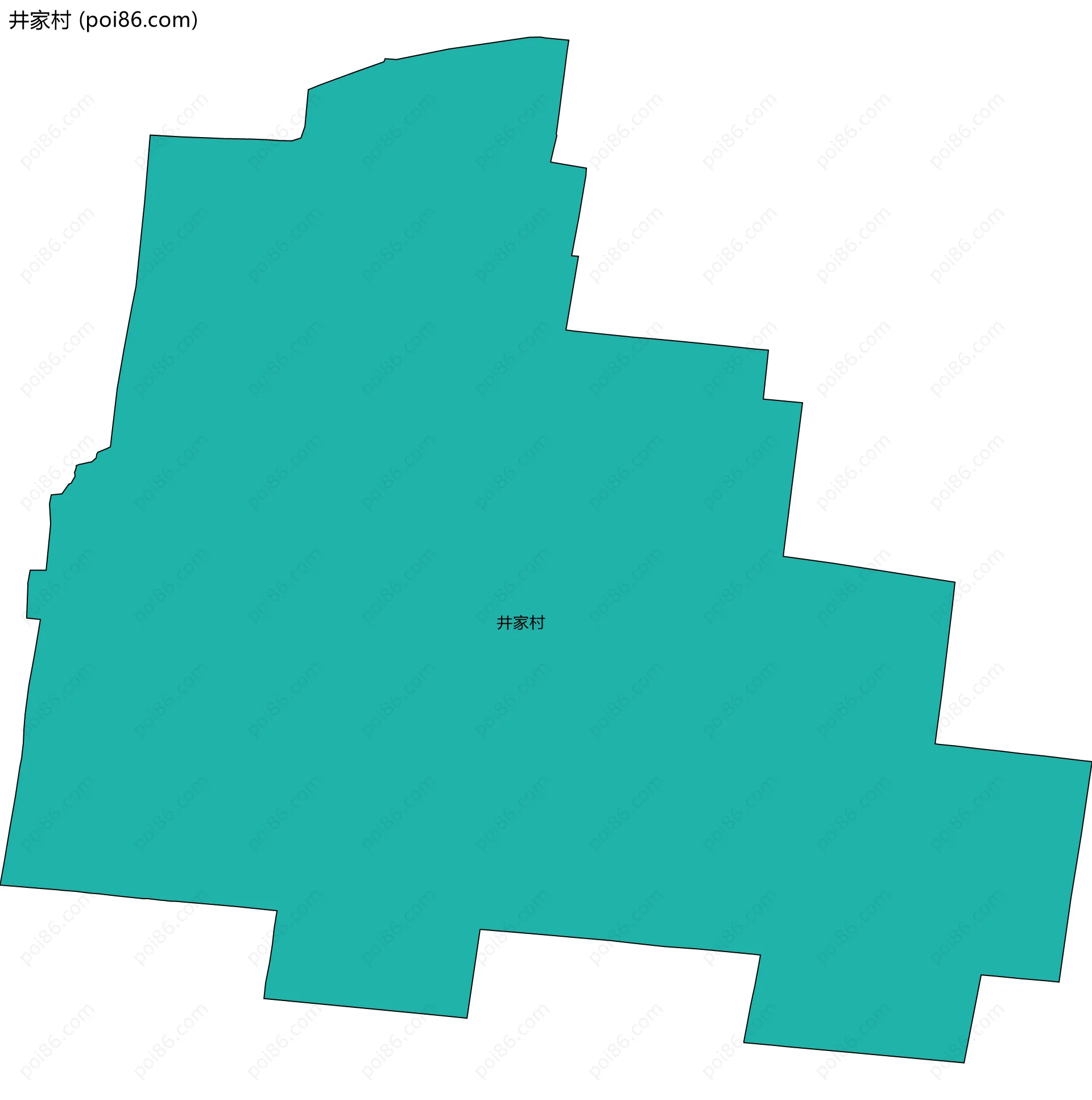 井家村边界地图