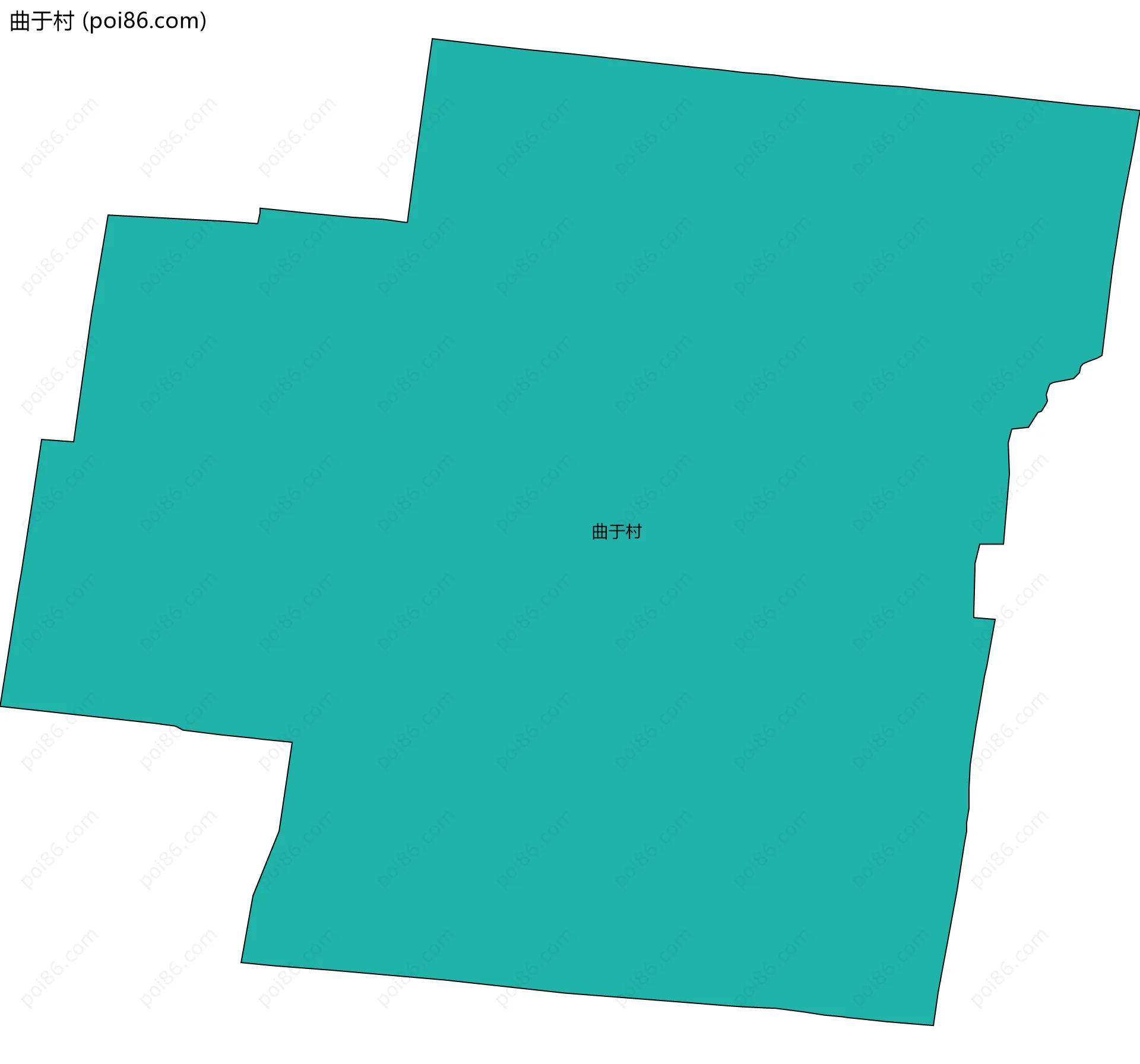 曲于村边界地图