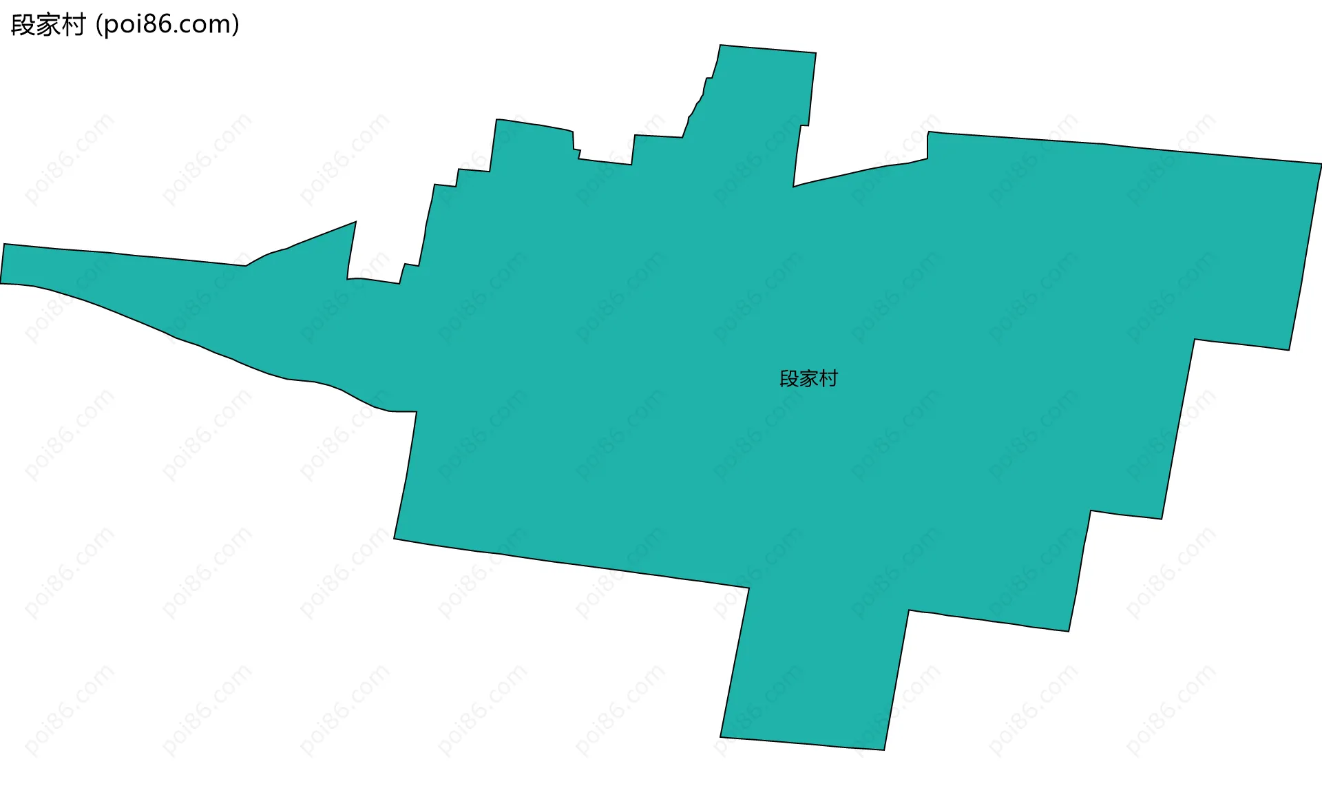 段家村边界地图