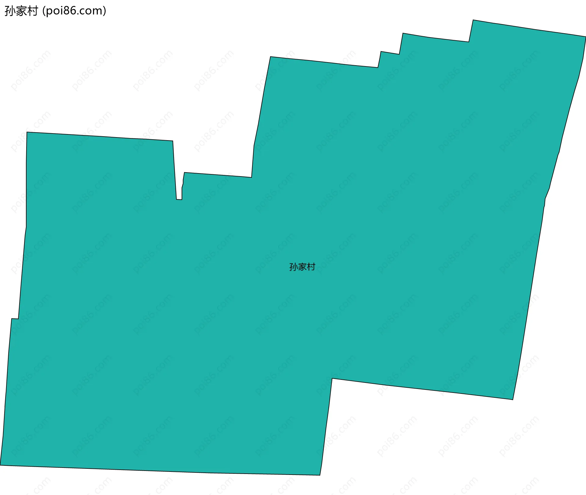 孙家村边界地图