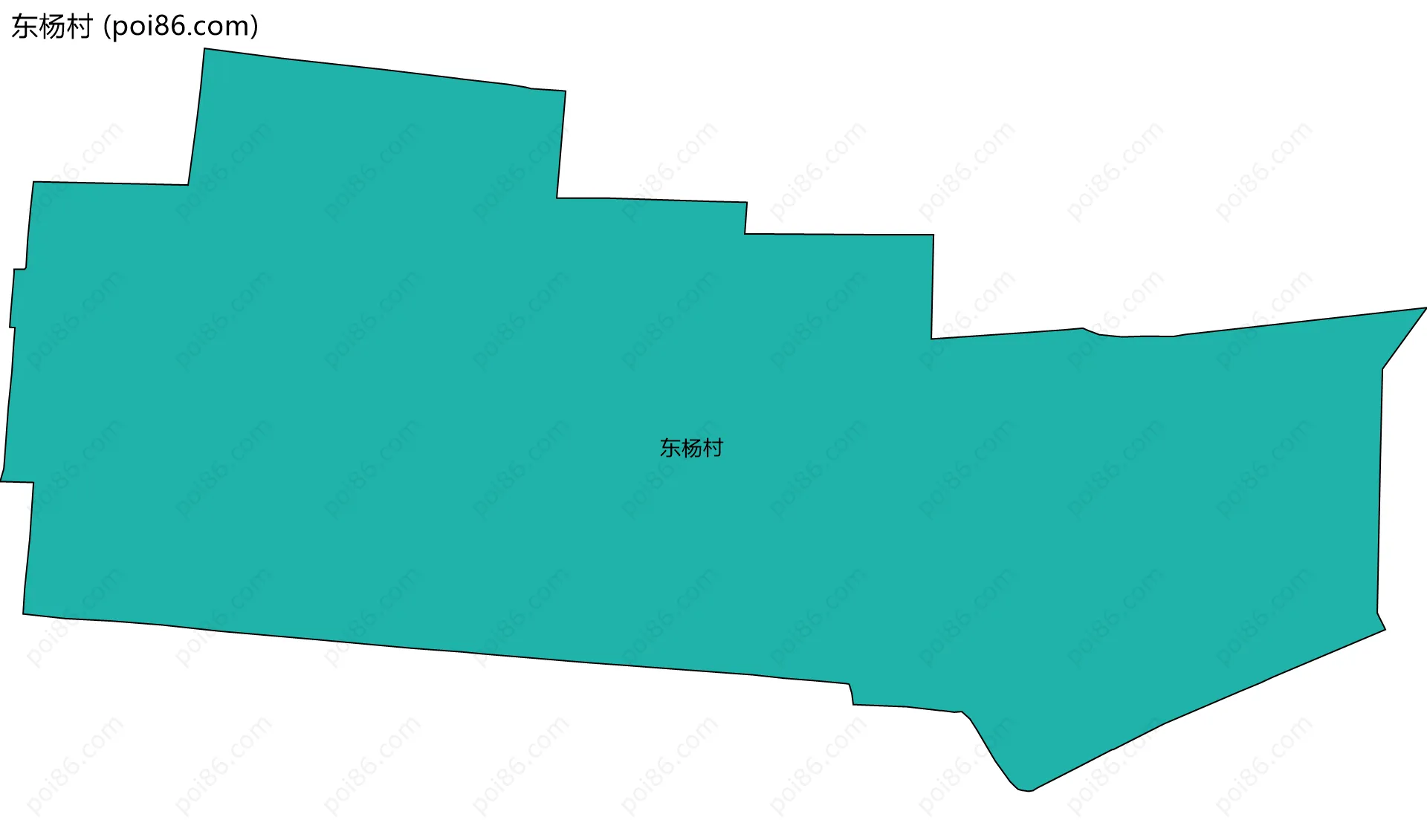东杨村边界地图