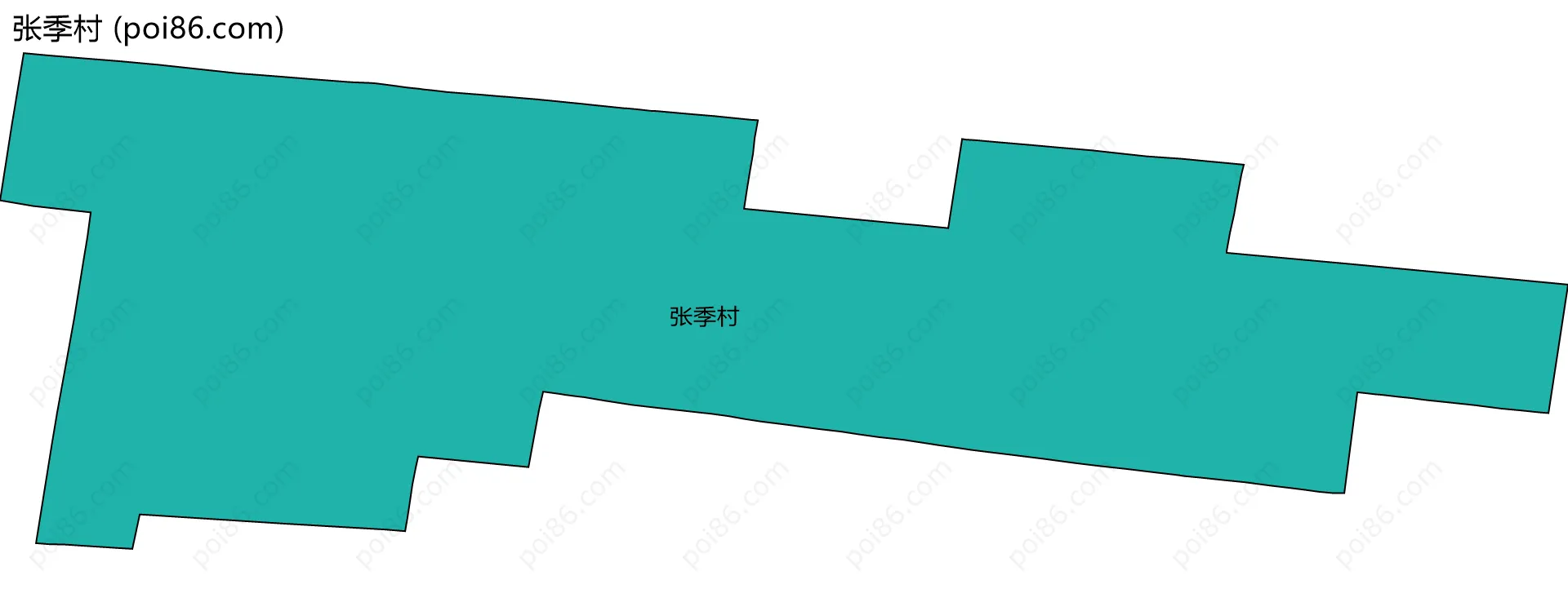 张季村边界地图