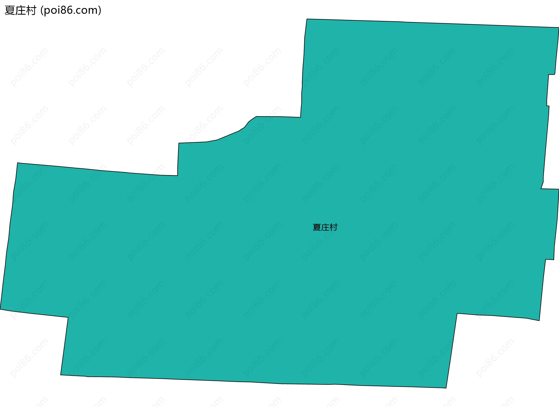 夏庄村边界地图