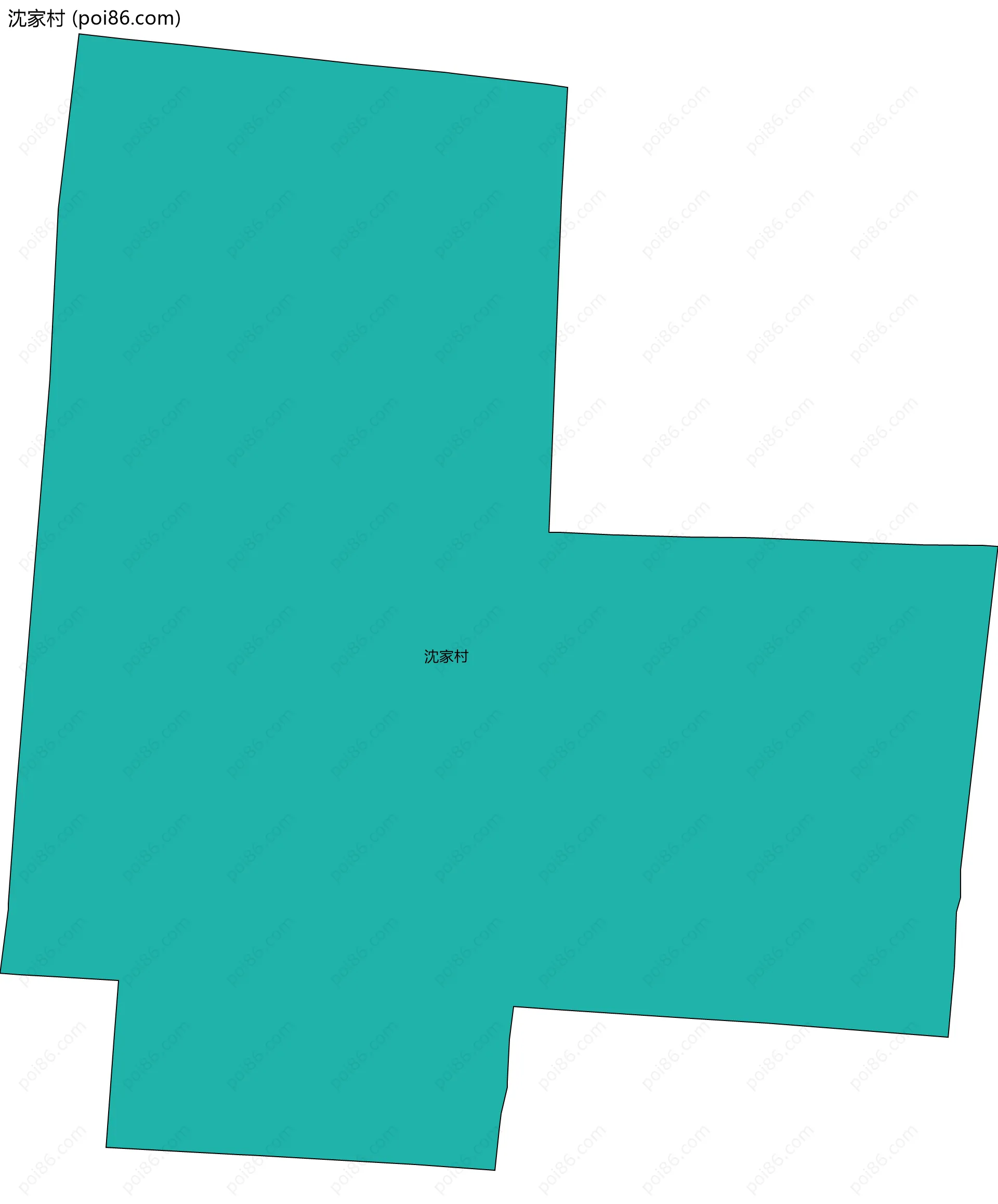 沈家村边界地图